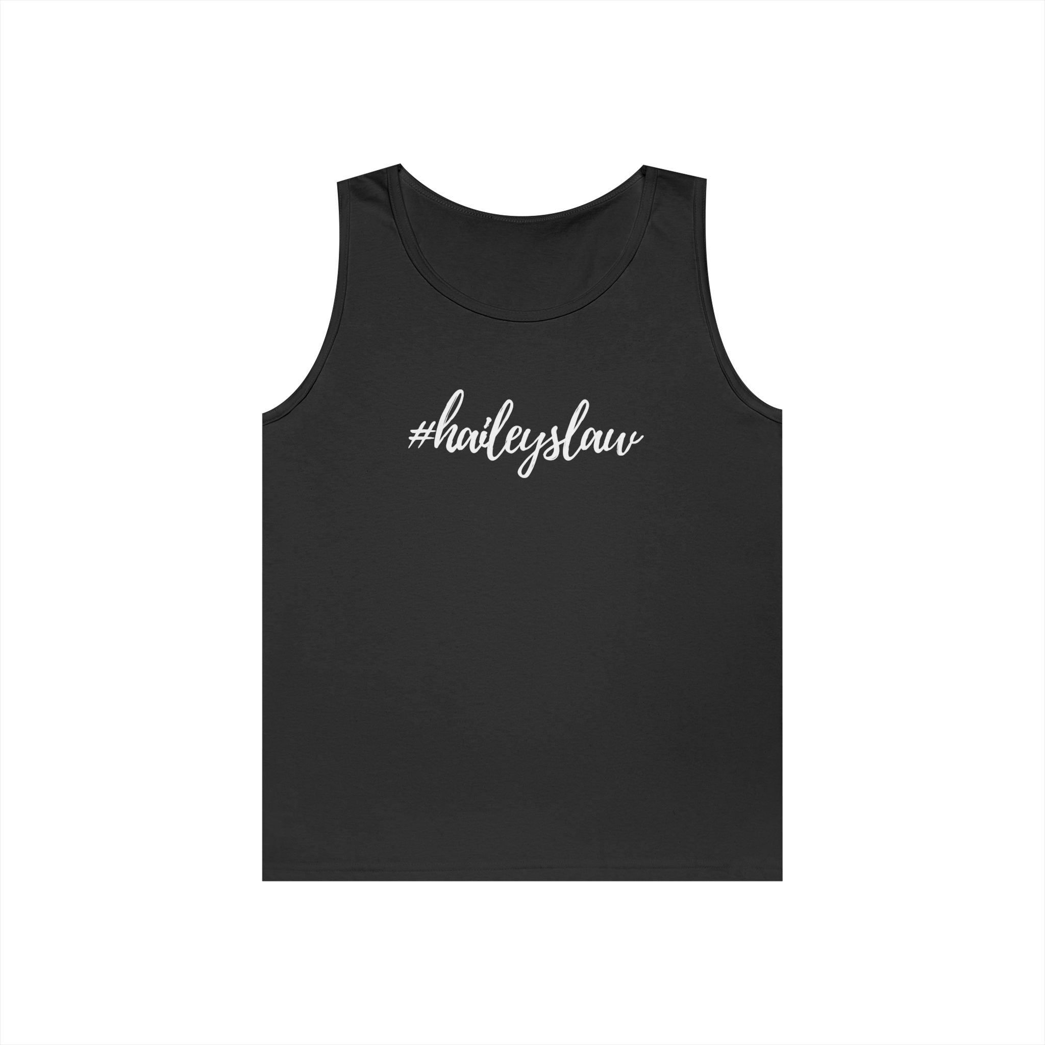 #haileyslaw Hashtag Tank Top