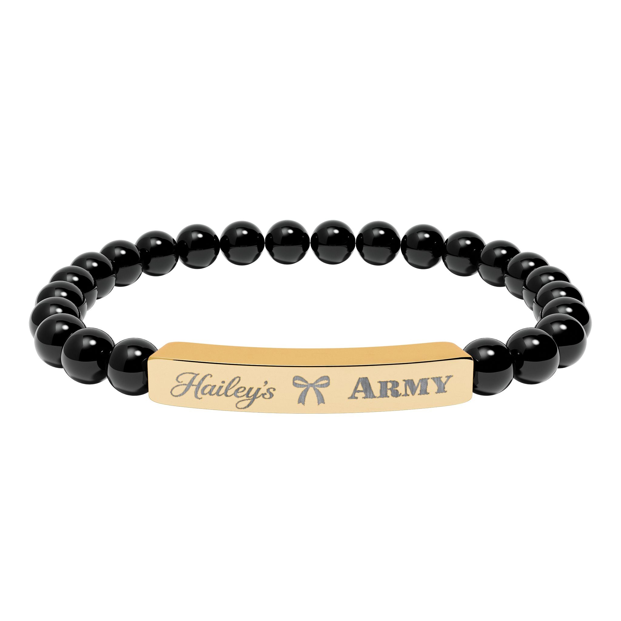 Hailey's Army Beaded Bracelet