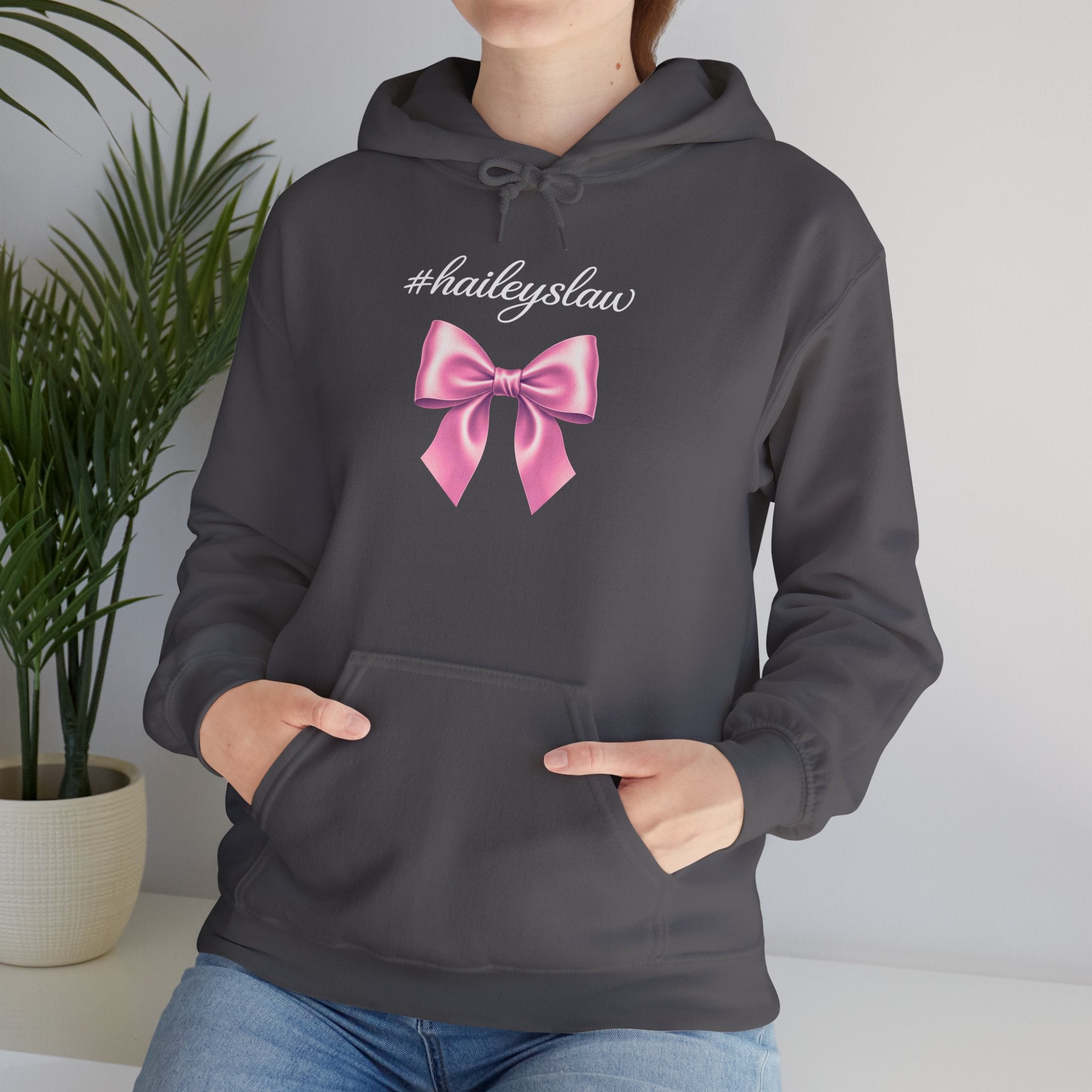 Hailey's Law Pink Bow Hoodie