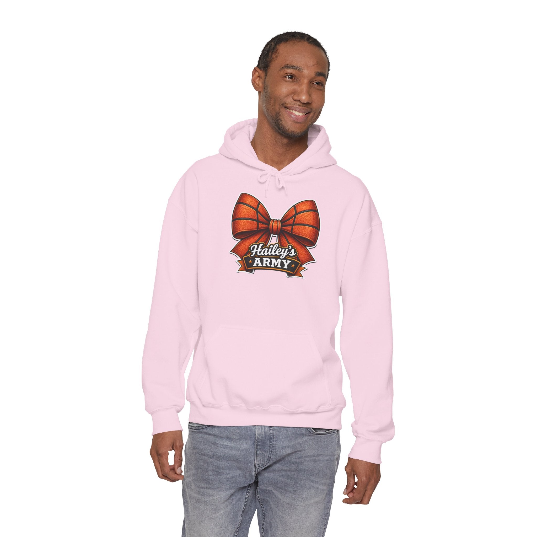 Hailey's Army Basketball Bow Hoodie