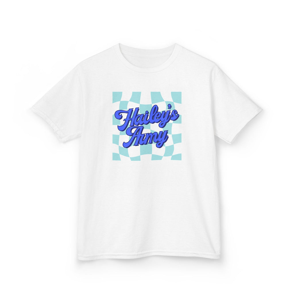 Hailey's Army Blue Retro Checkerboard Tee - YOUTH