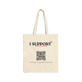 Support Hailey's Law Cotton Canvas Tote - QR Petition