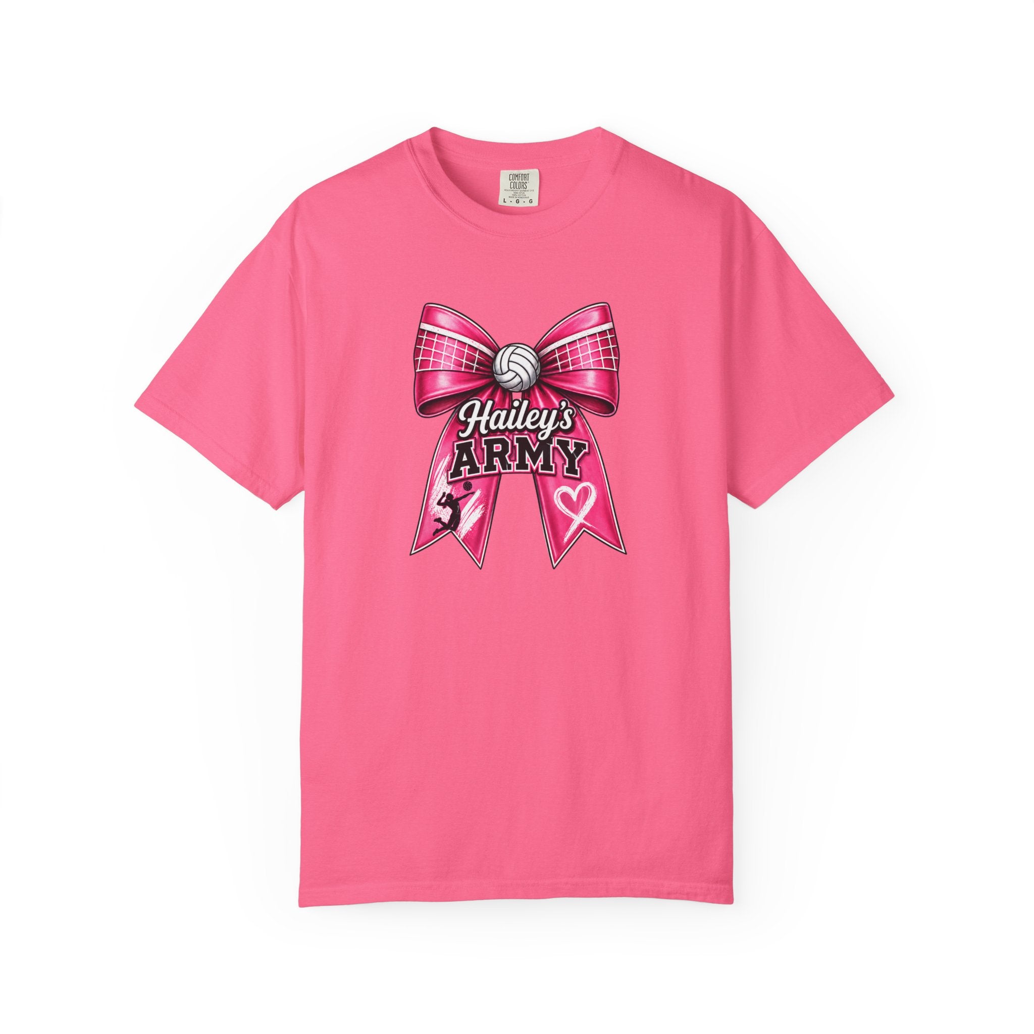 Hailey's Army Volleyball Bow Tee