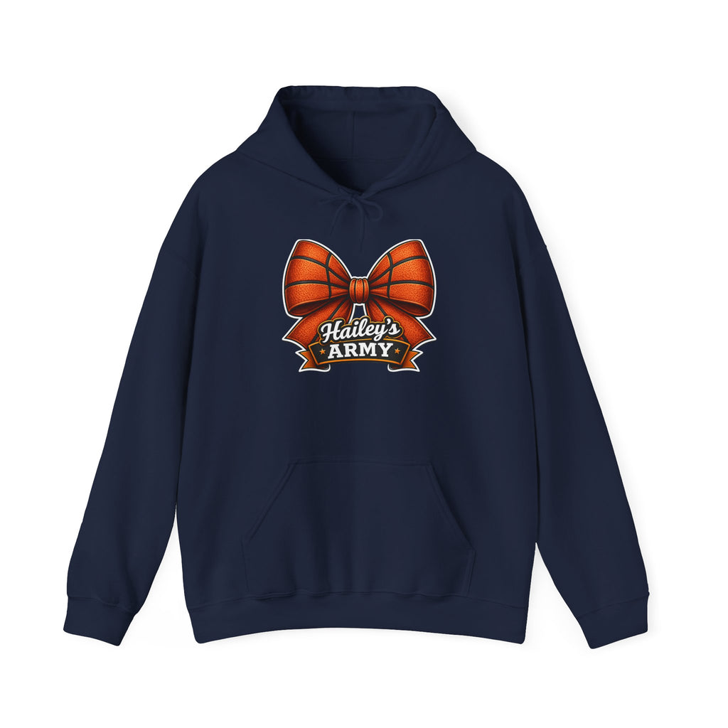 Hailey's Army Basketball Bow Hoodie