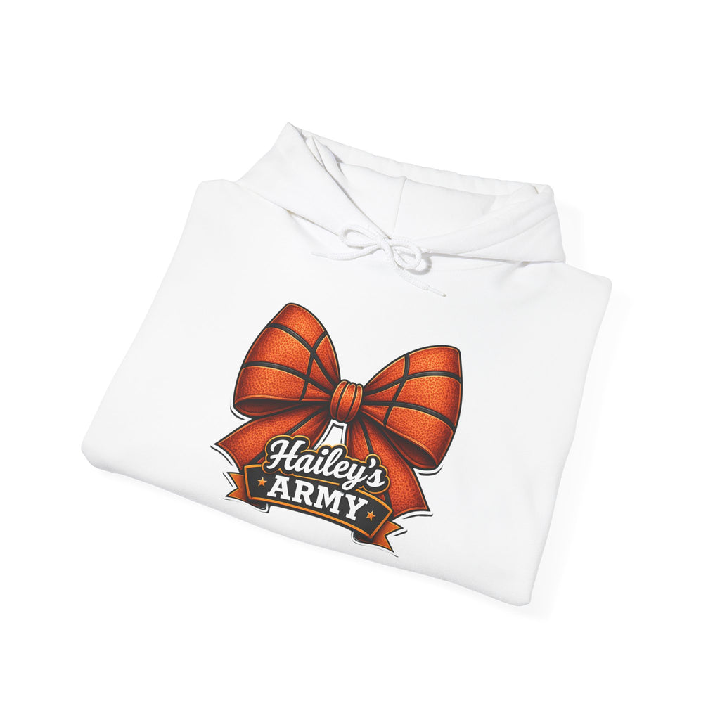 Hailey's Army Basketball Bow Hoodie