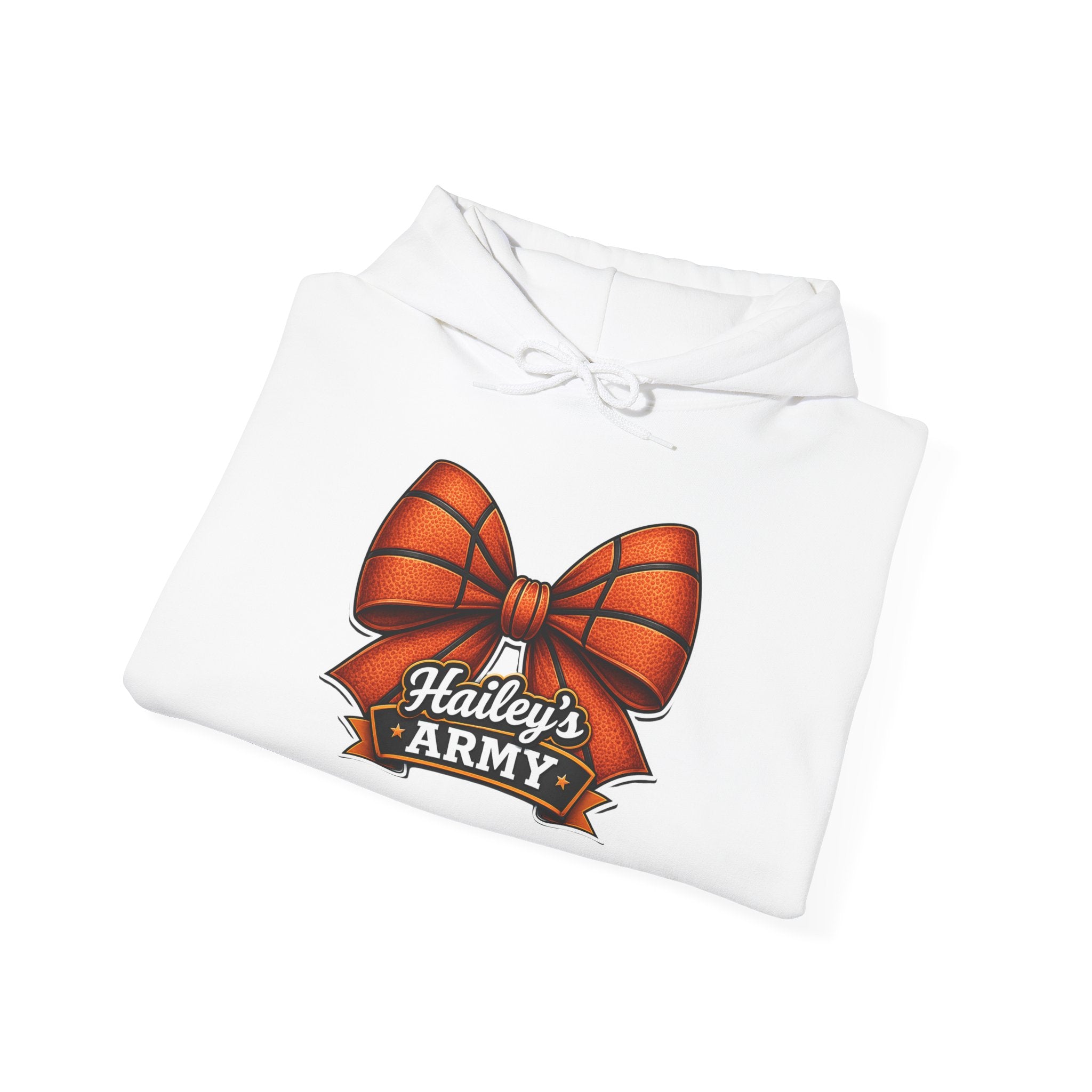 Hailey's Army Basketball Bow Hoodie