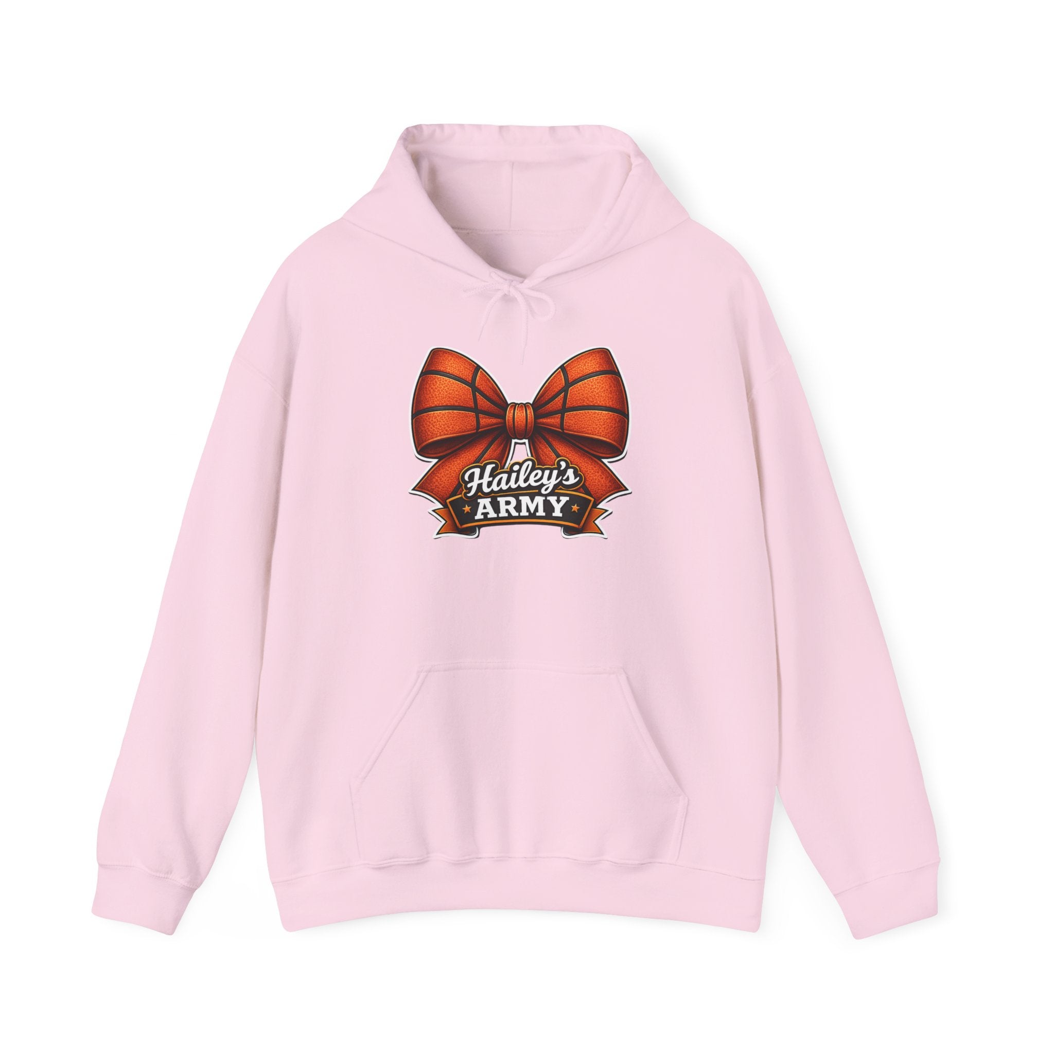 Hailey's Army Basketball Bow Hoodie
