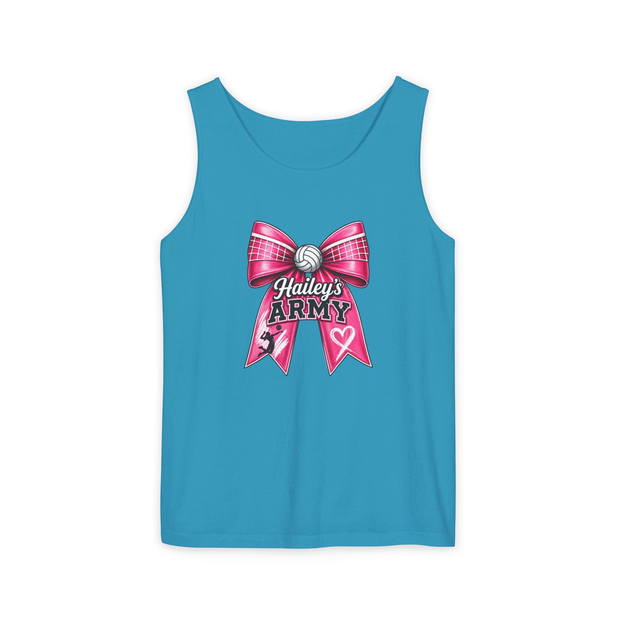 Hailey's Army Volleyball Bow Tank Top