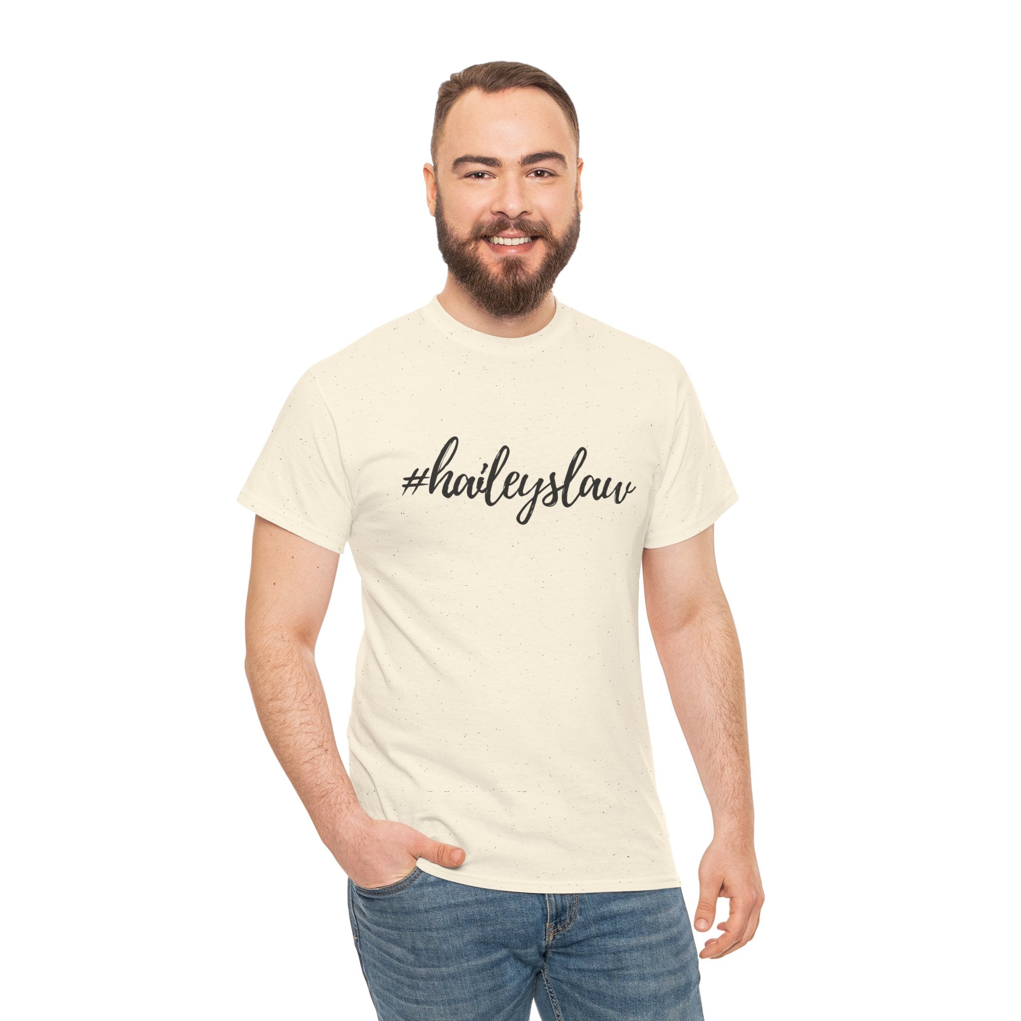 #haileyslaw Hashtag Tee