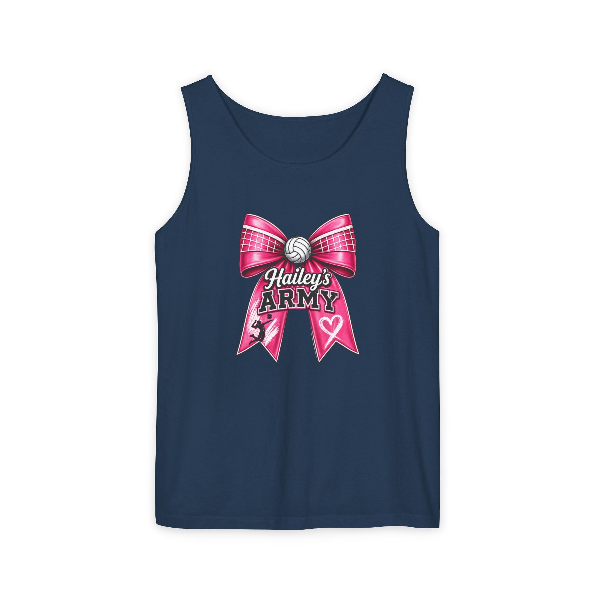 Hailey's Army Volleyball Bow Tank Top
