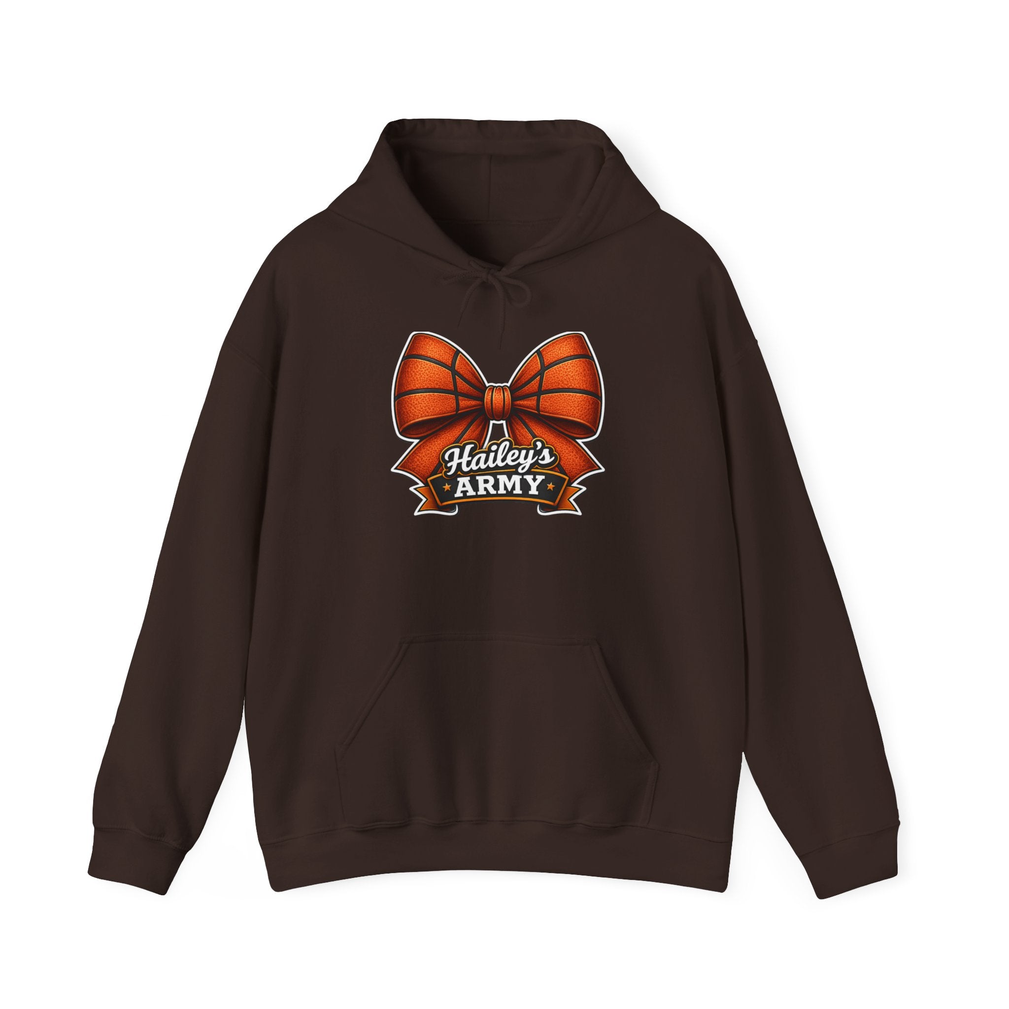 Hailey's Army Basketball Bow Hoodie
