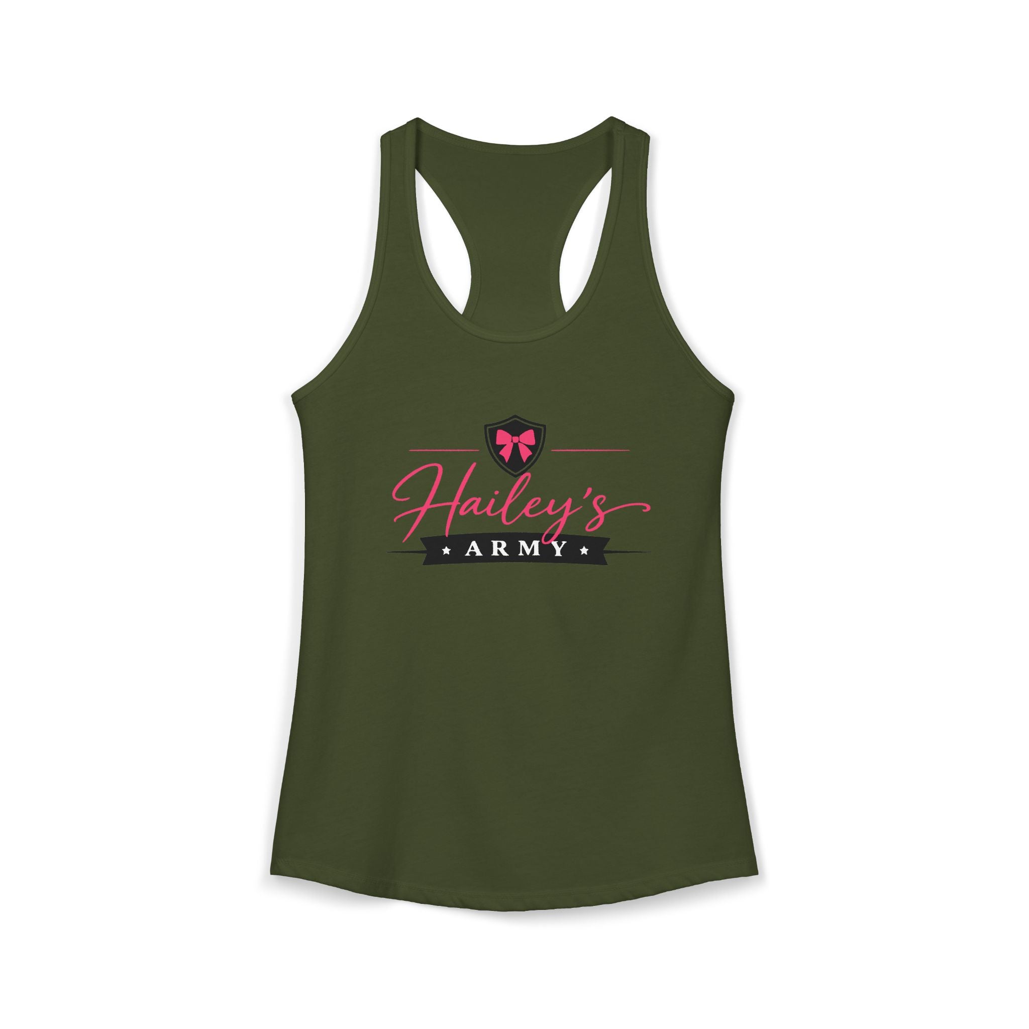 Hailey's Army Logo Racerback Tank