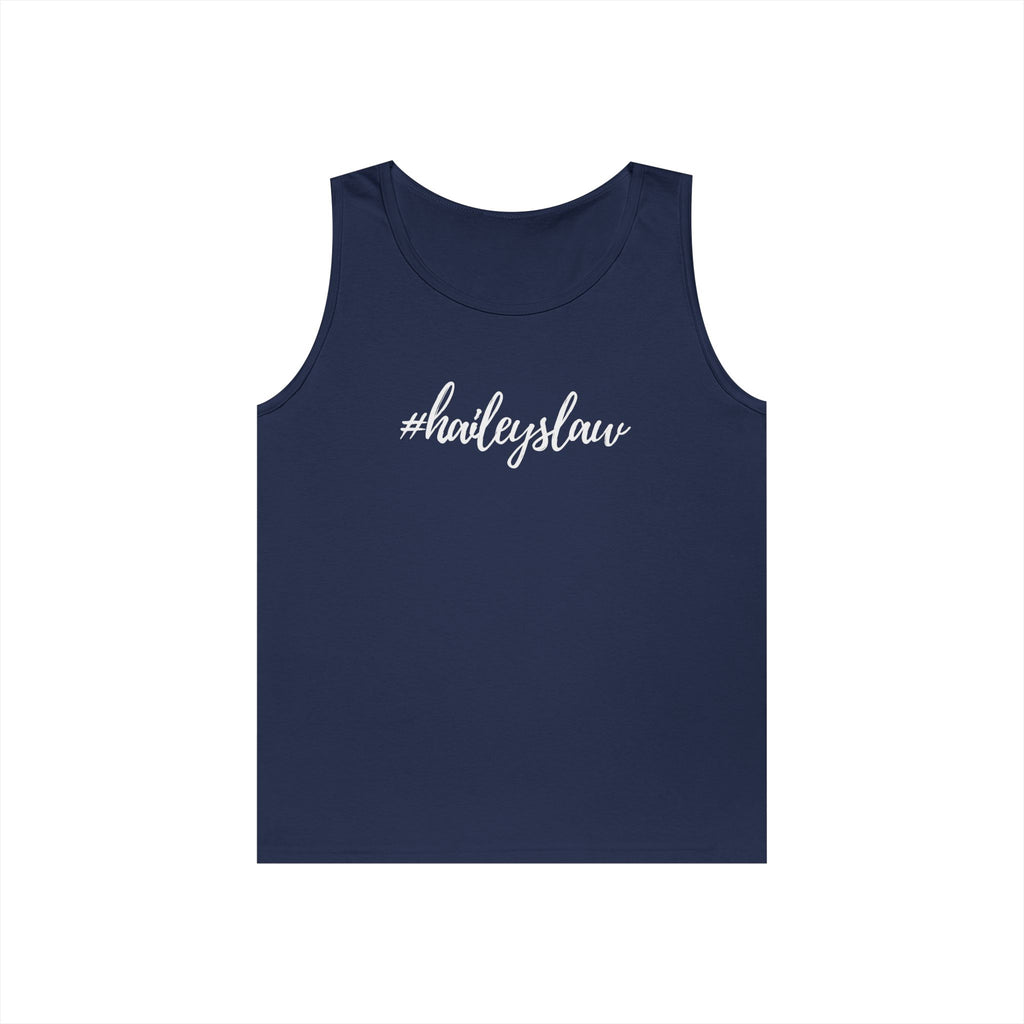 #haileyslaw Hashtag Tank Top