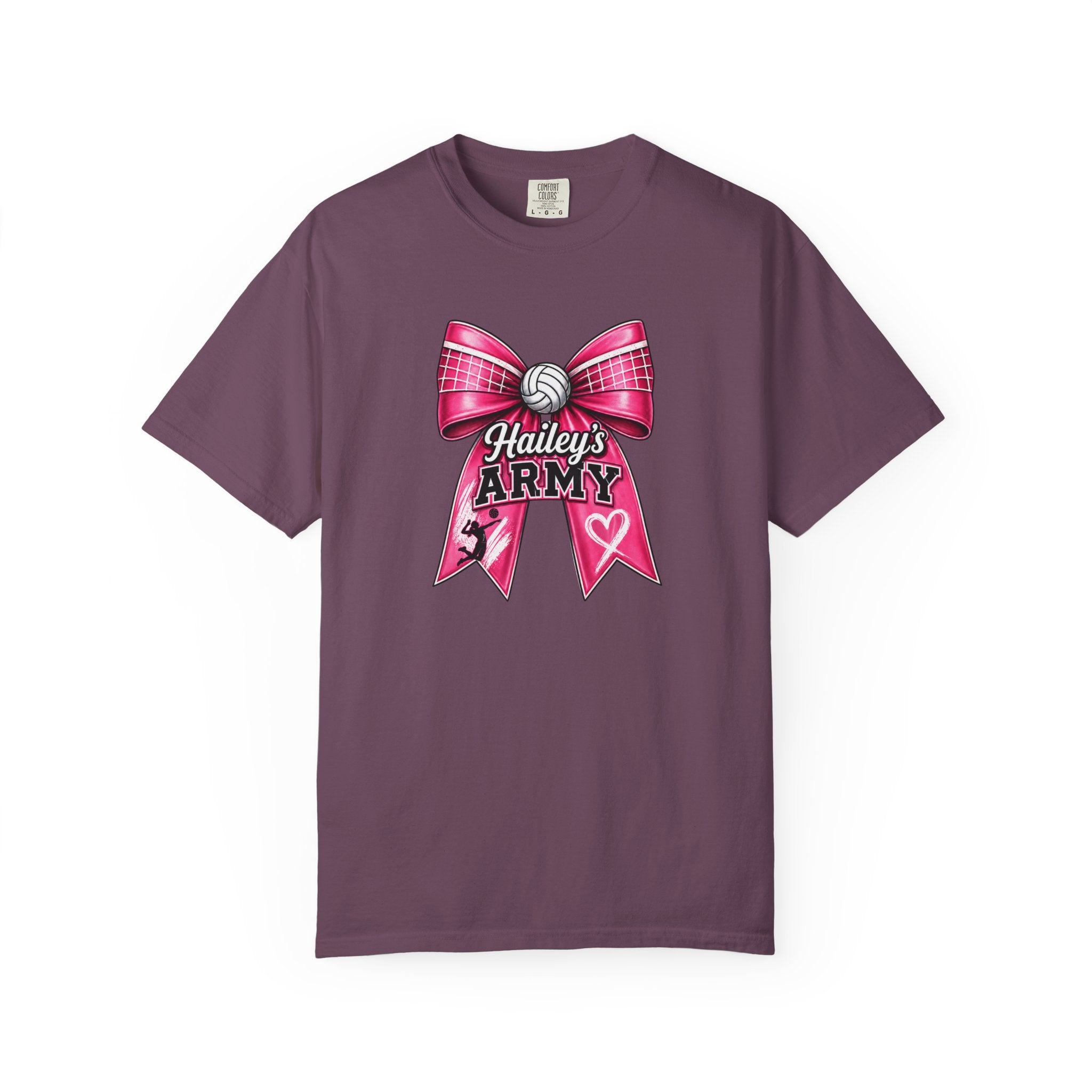 Hailey's Army Volleyball Bow Tee