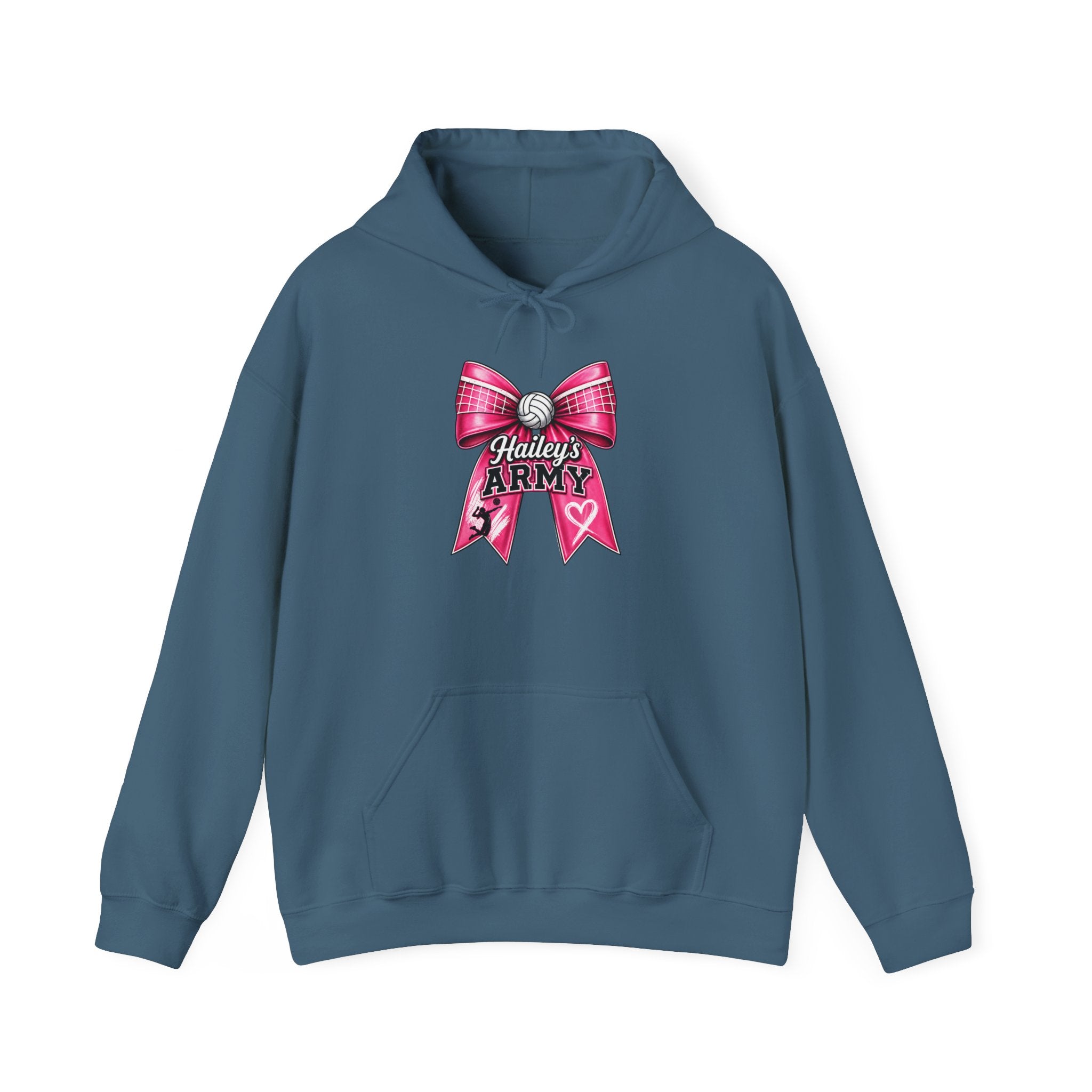 Hailey's Army Volleyball Bow Hoodie
