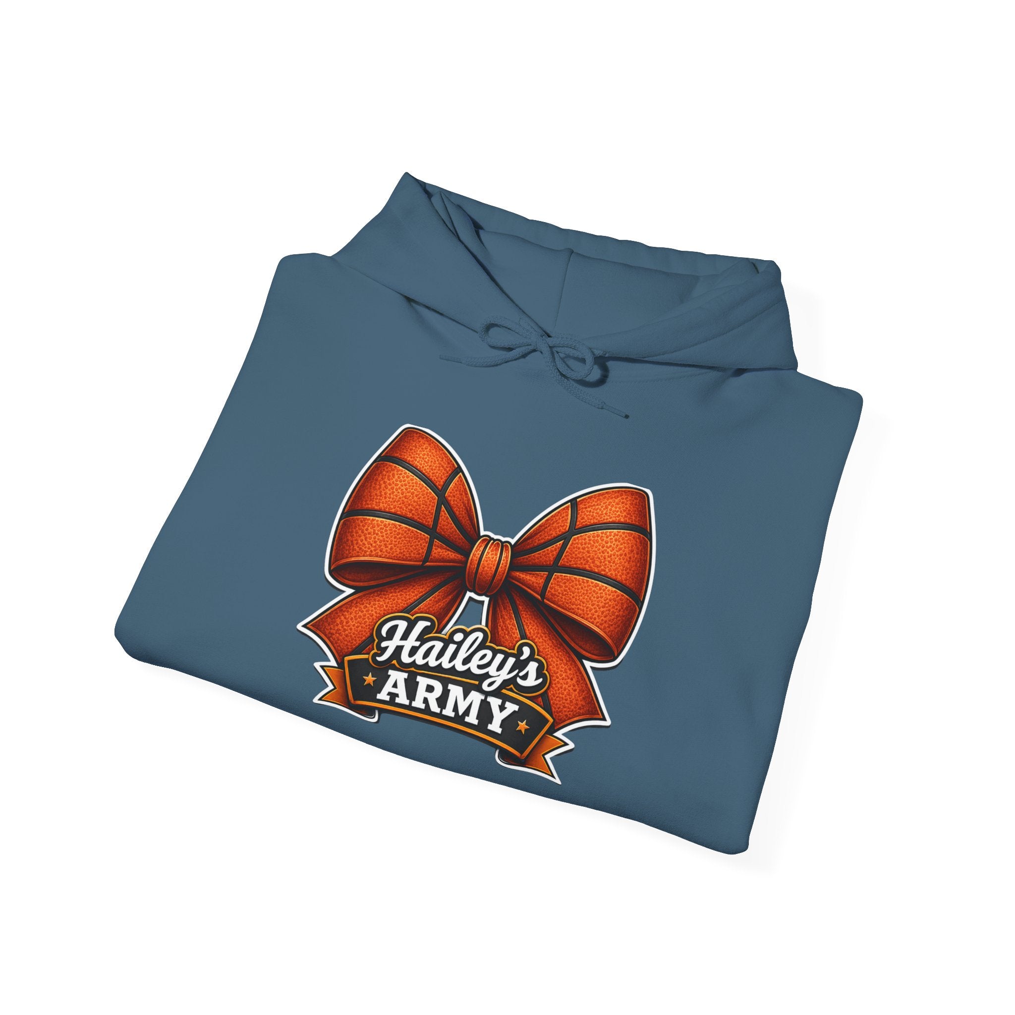 Hailey's Army Basketball Bow Hoodie