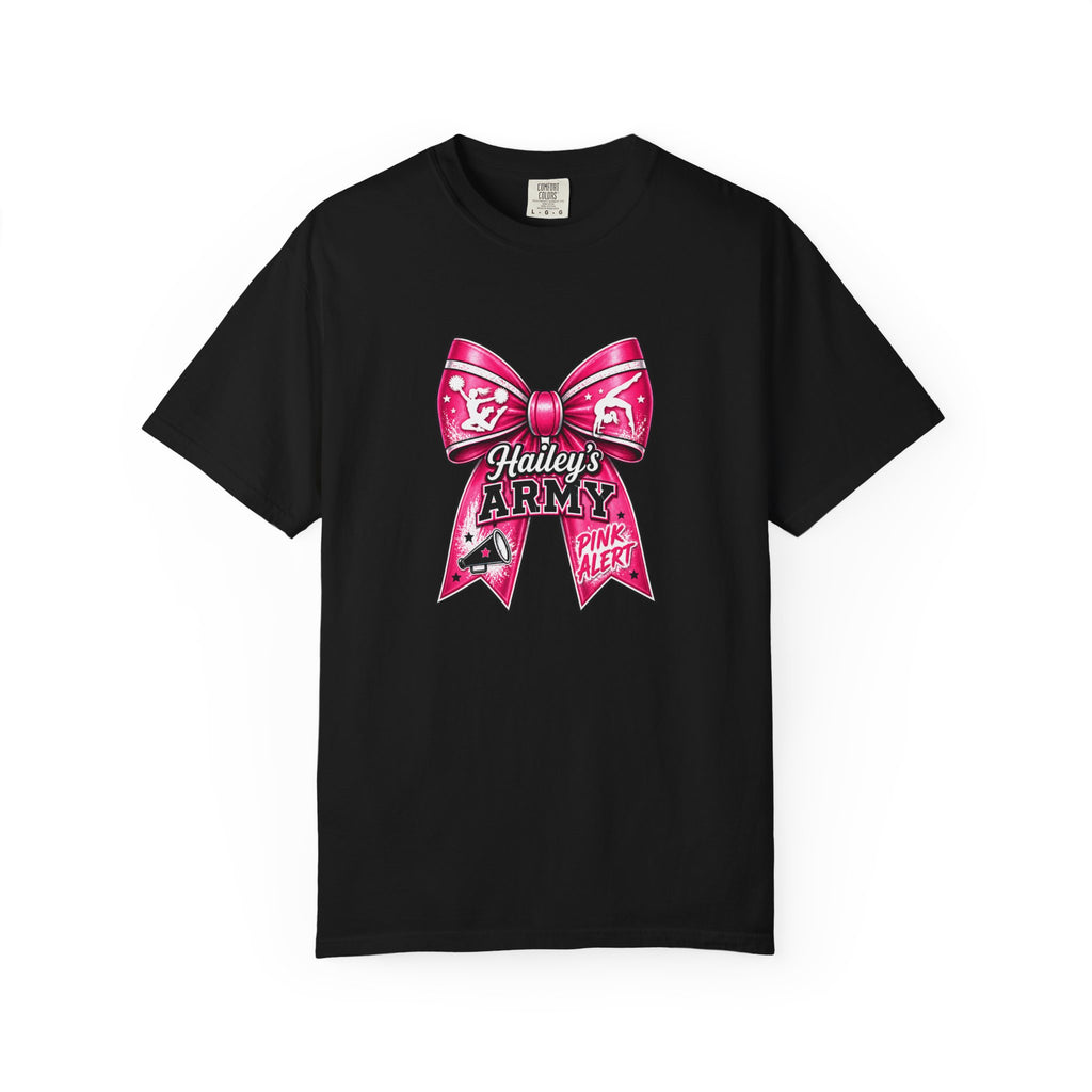 Hailey's Army Gymnastics/Cheer Bow Tee