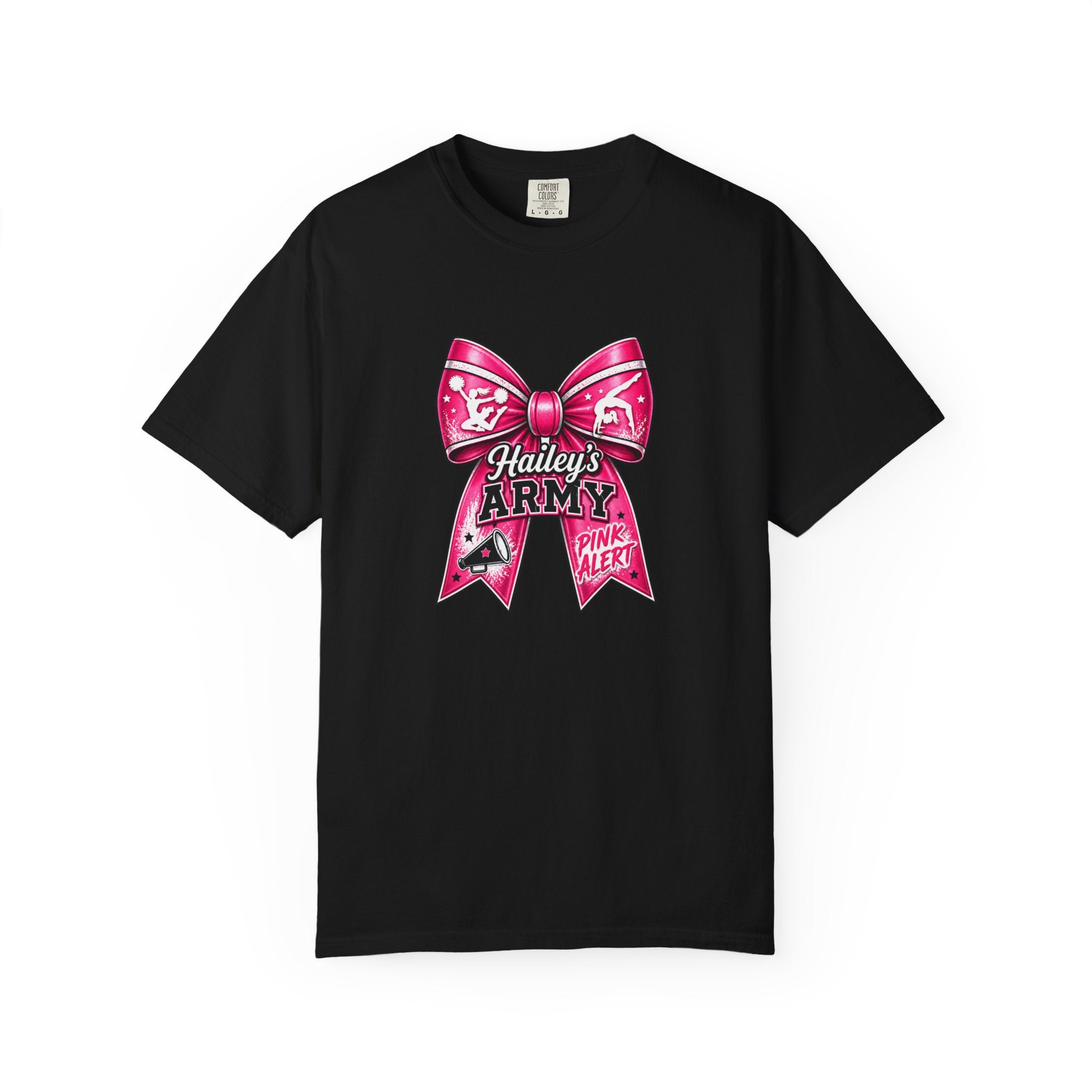 Hailey's Army Gymnastics/Cheer Bow Tee