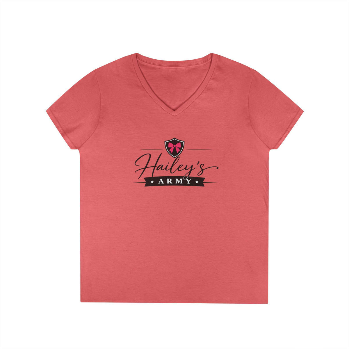 Hailey's Army Logo V-Neck Tee
