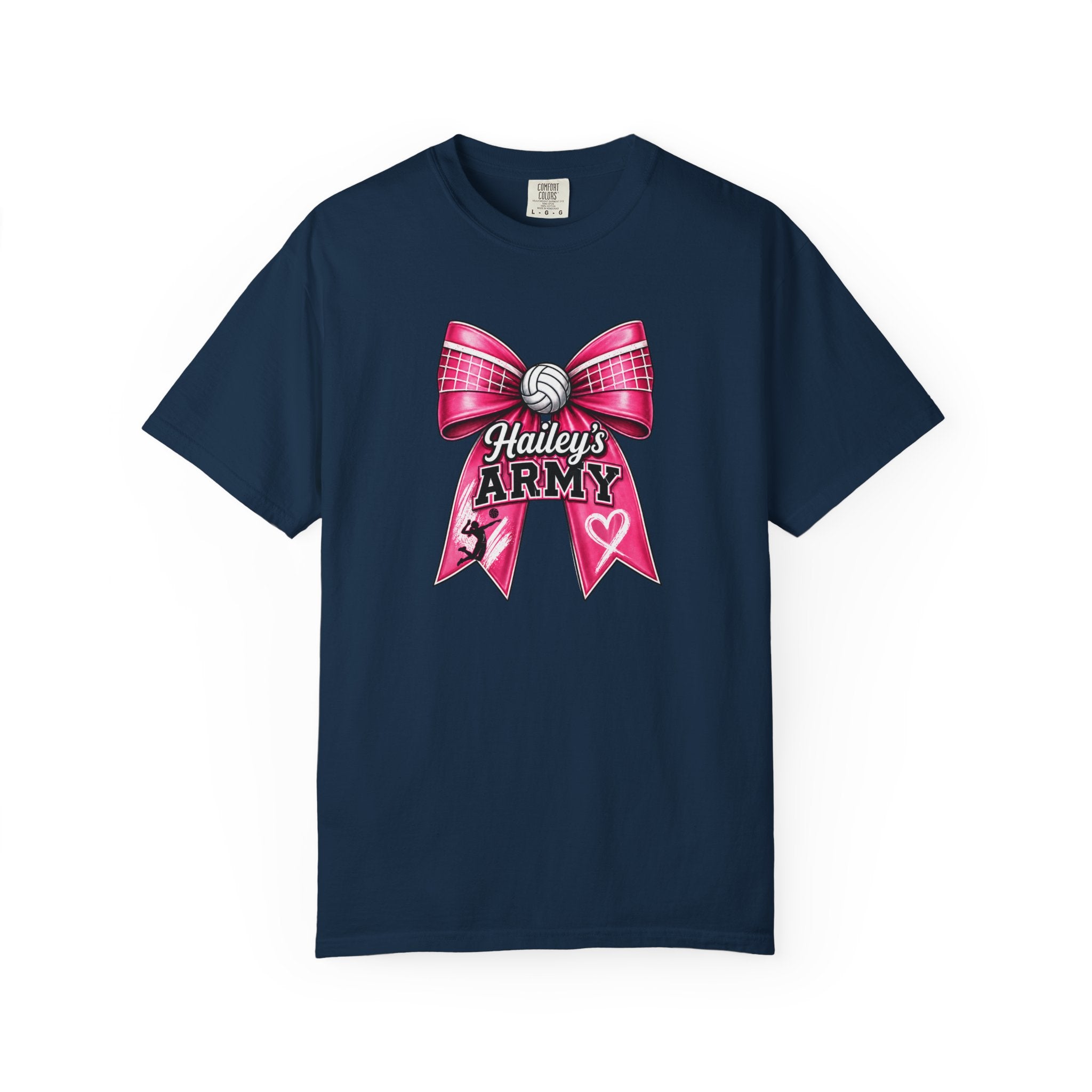 Hailey's Army Volleyball Bow Tee