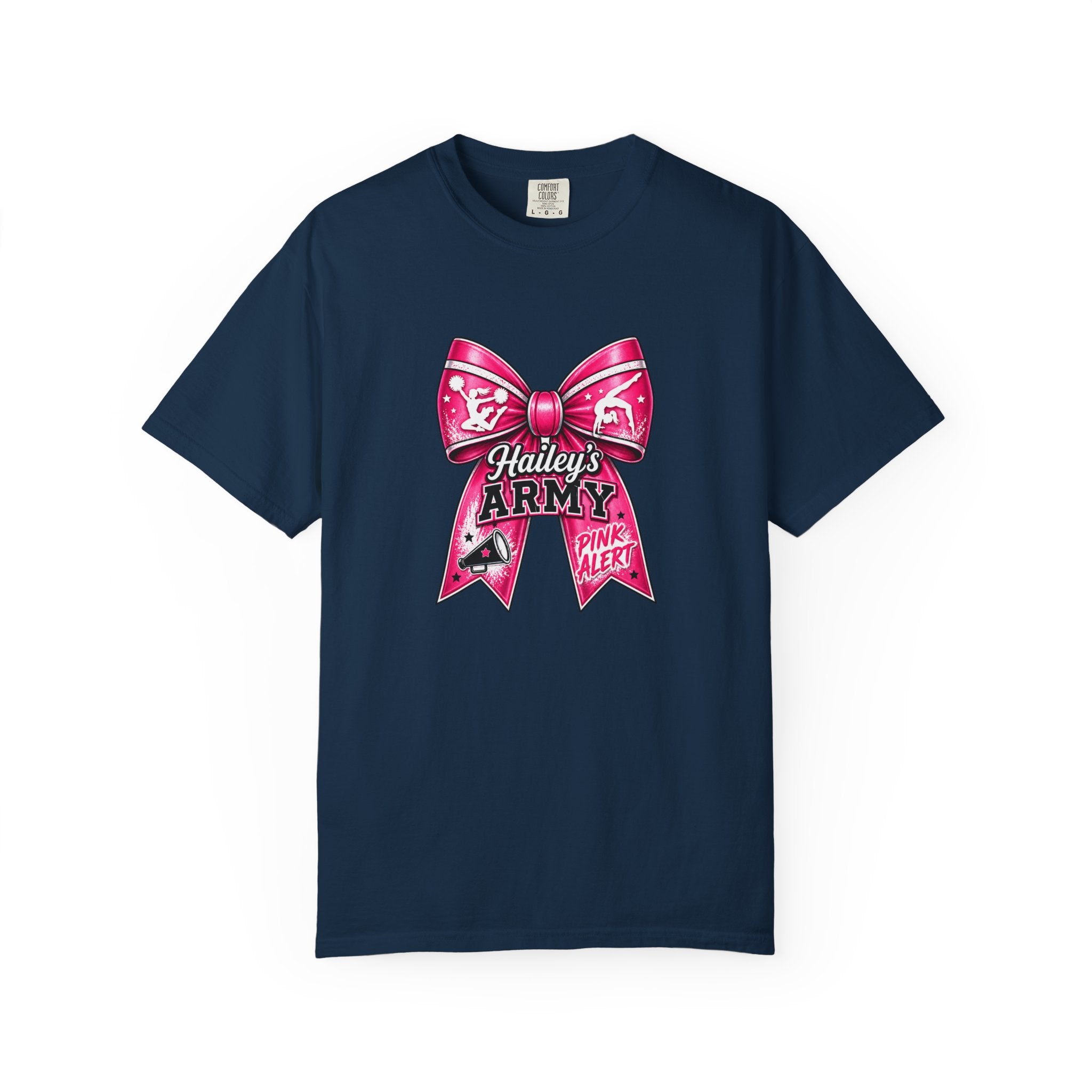 Hailey's Army Gymnastics/Cheer Bow Tee