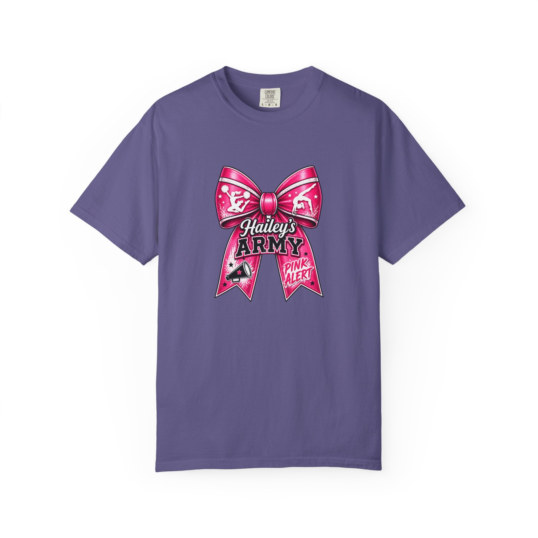 Hailey's Army Gymnastics/Cheer Bow Tee