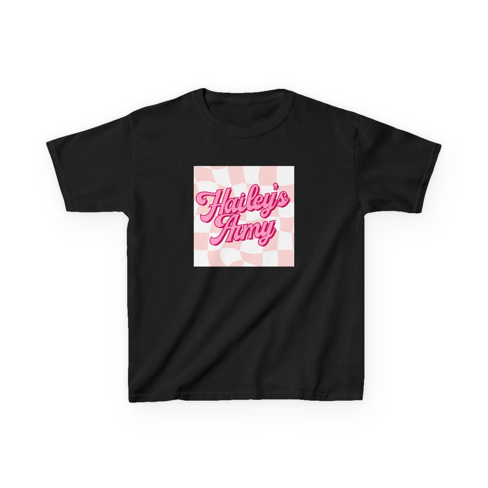 Hailey's Army Pink Retro Checkerboard Tee - YOUTH
