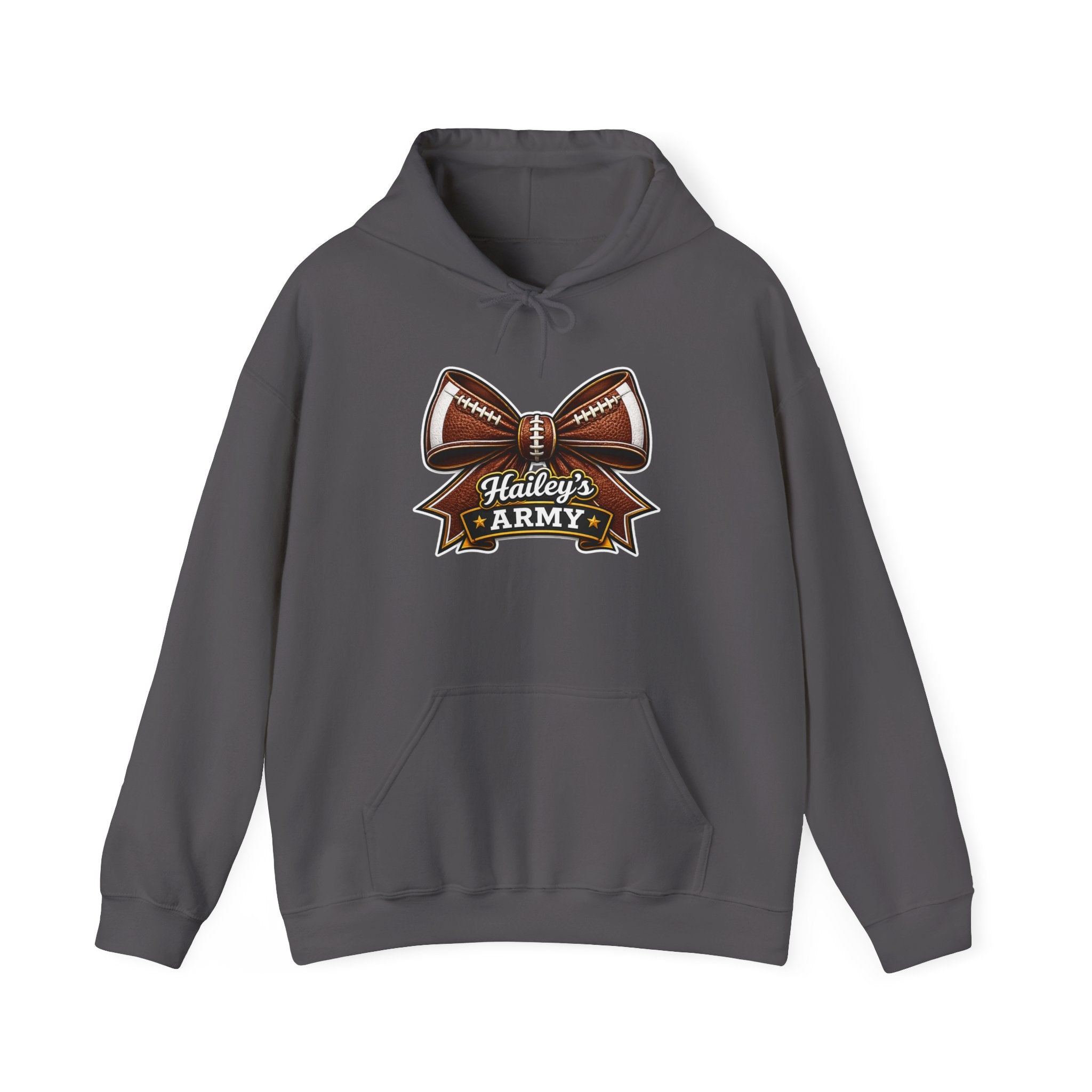 Hailey's Army Football Bow Hoodie