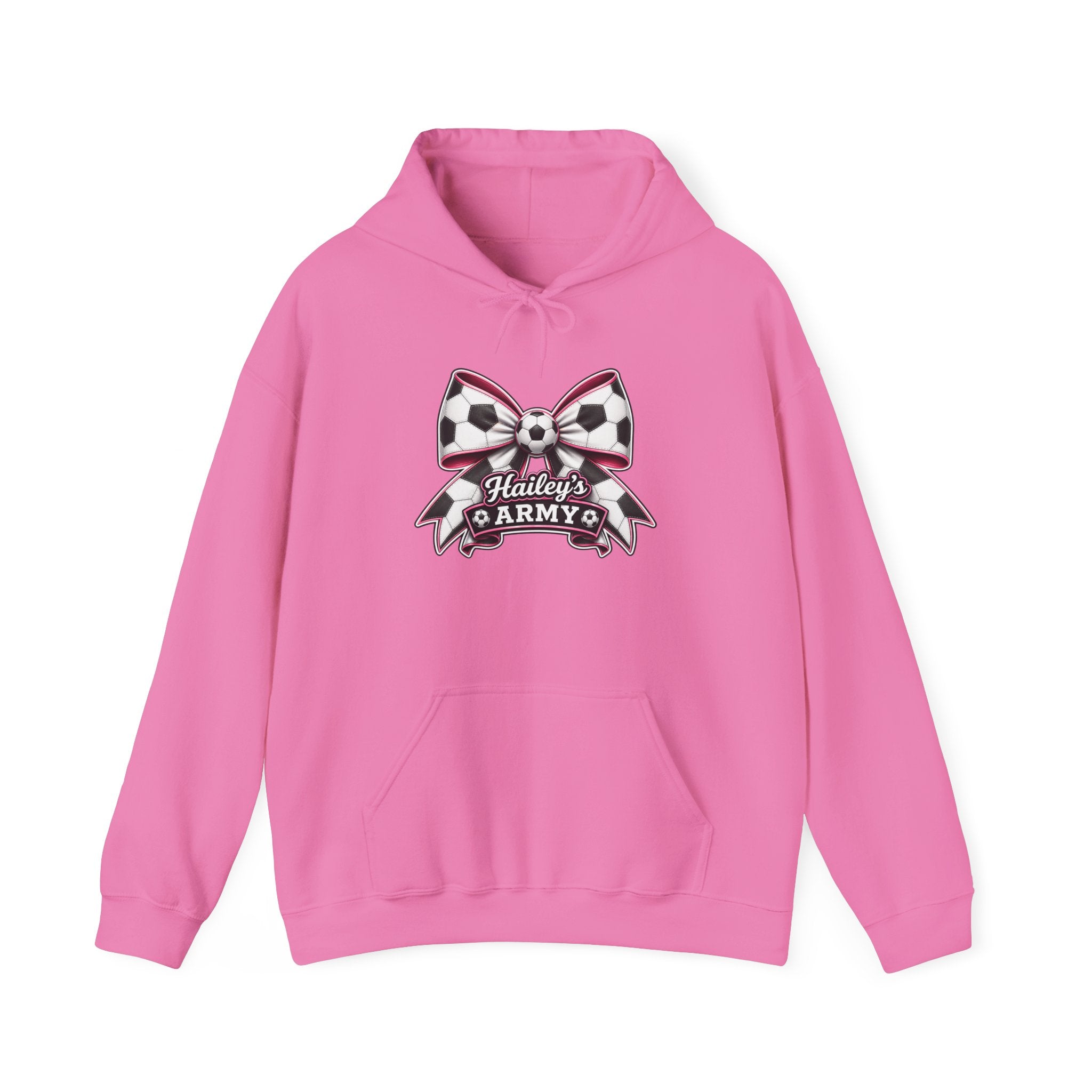 Hailey's Army Soccer Bow Hoodie
