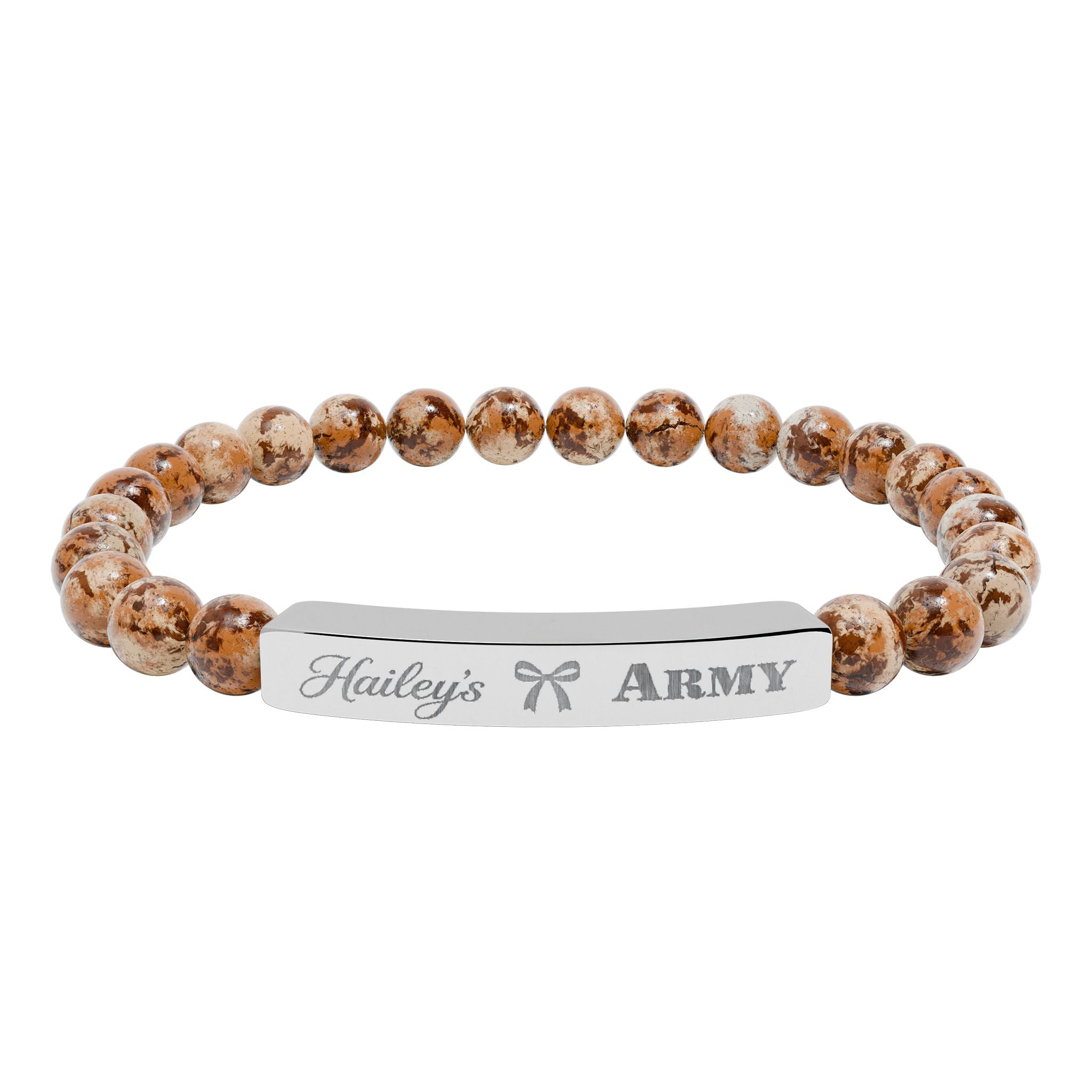 Hailey's Army Beaded Bracelet