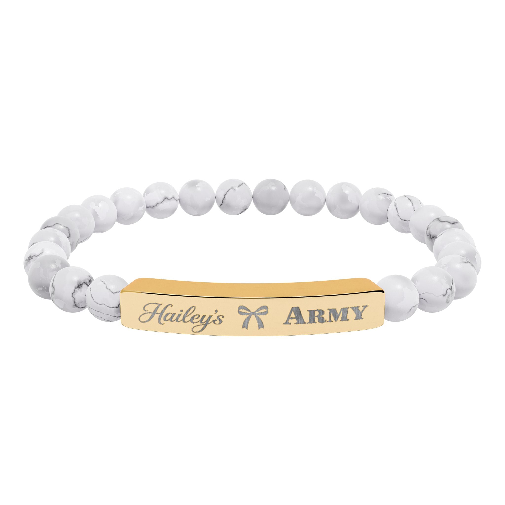 Hailey's Army Beaded Bracelet