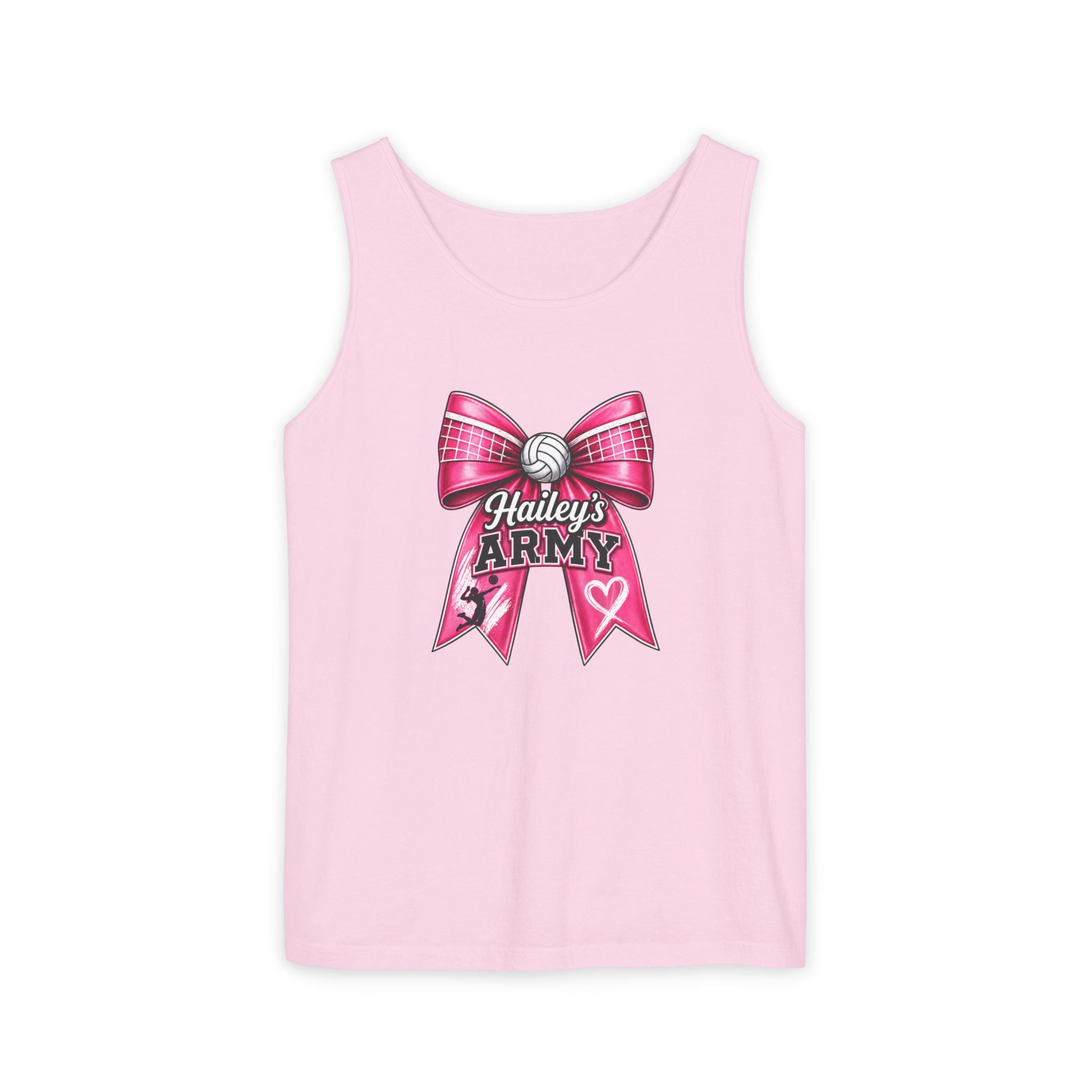 Hailey's Army Volleyball Bow Tank Top