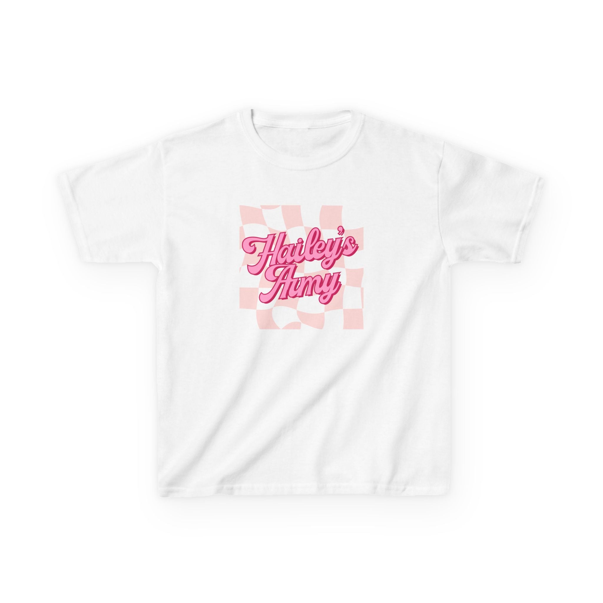 Hailey's Army Pink Retro Checkerboard Tee - YOUTH