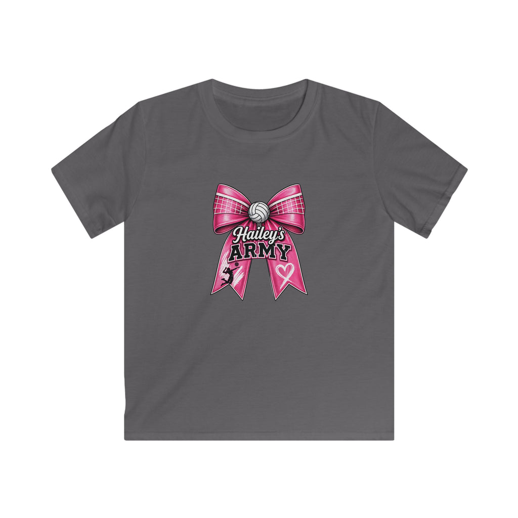 YOUTH - Hailey's Army Volleyball Bow Tee