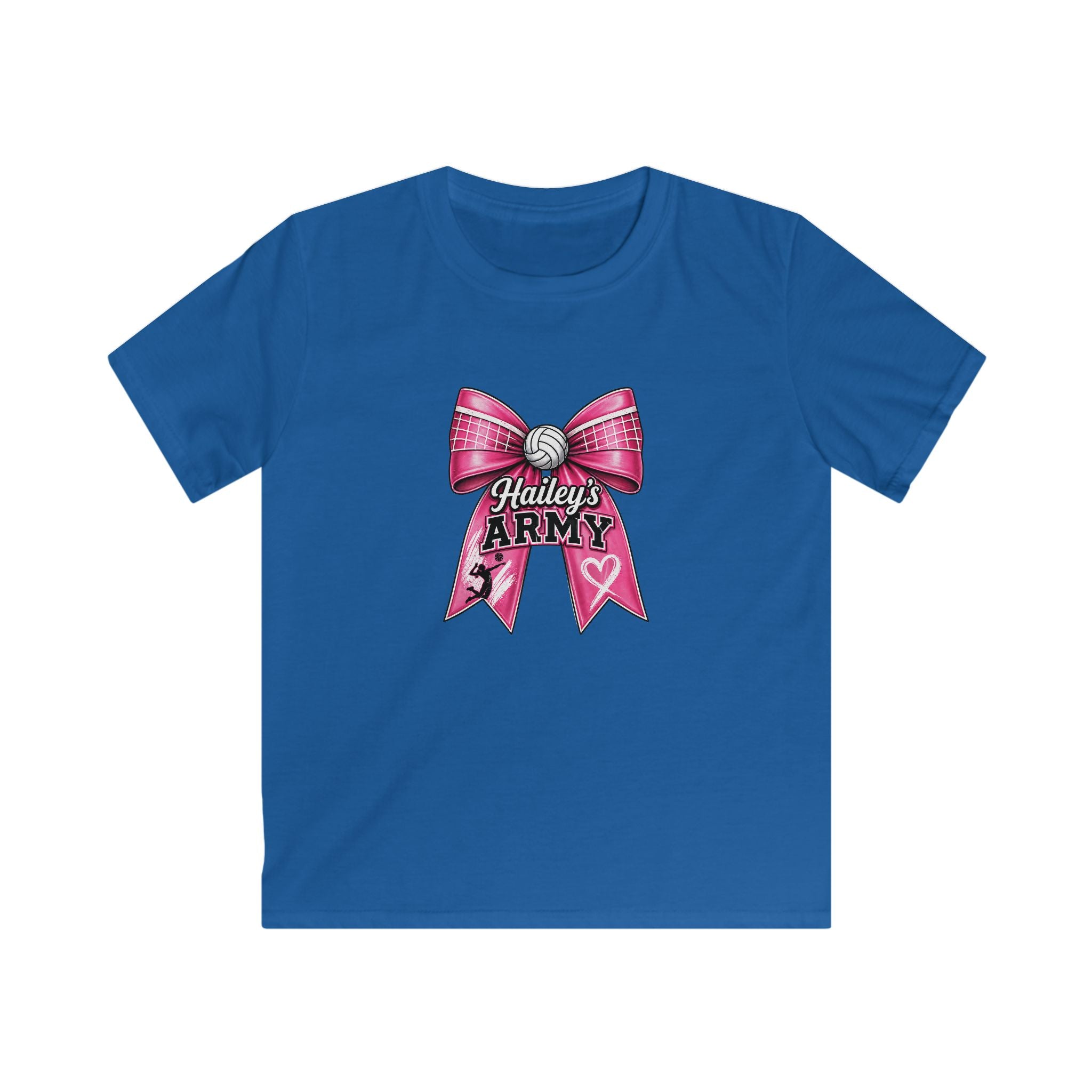 YOUTH - Hailey's Army Volleyball Bow Tee