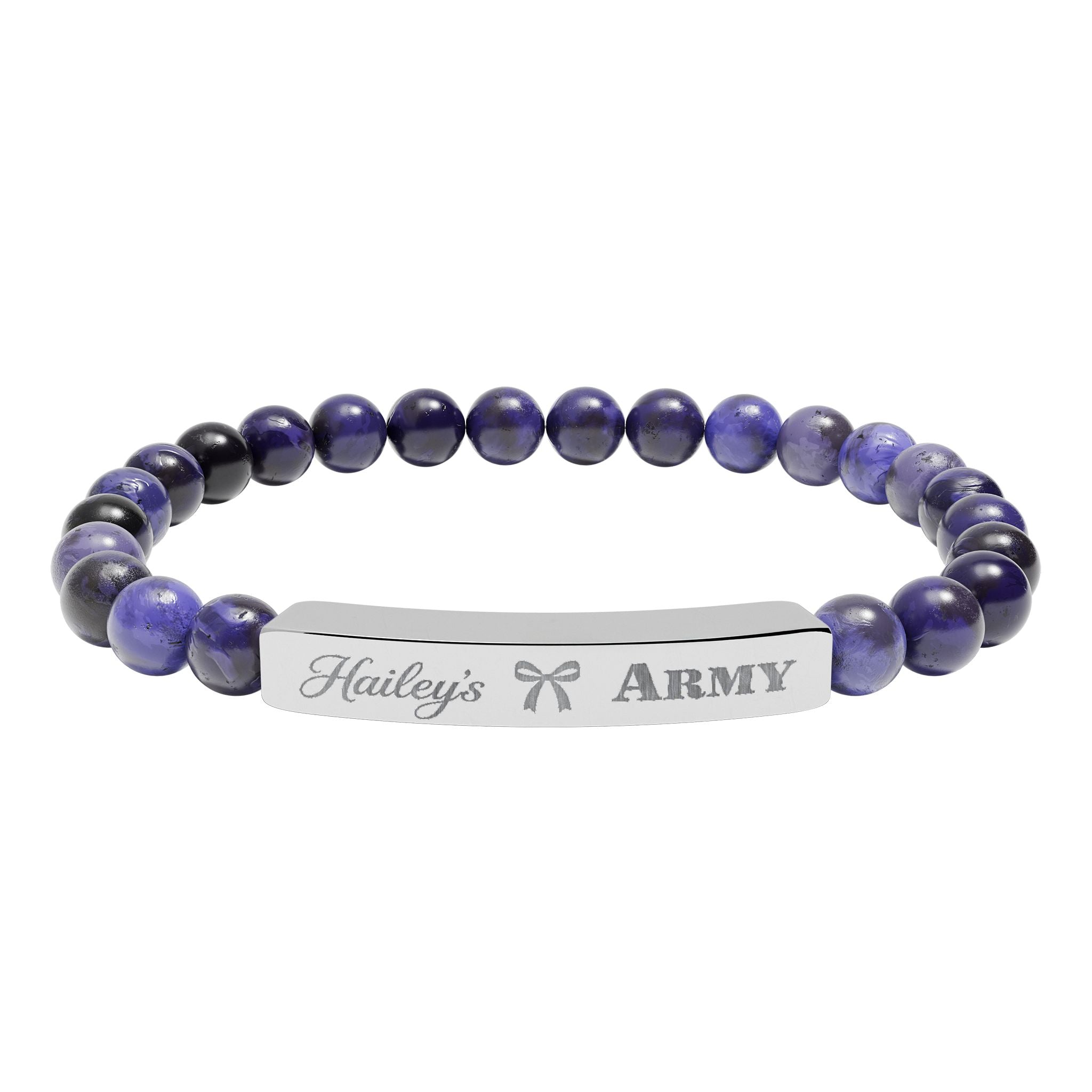 Hailey's Army Beaded Bracelet