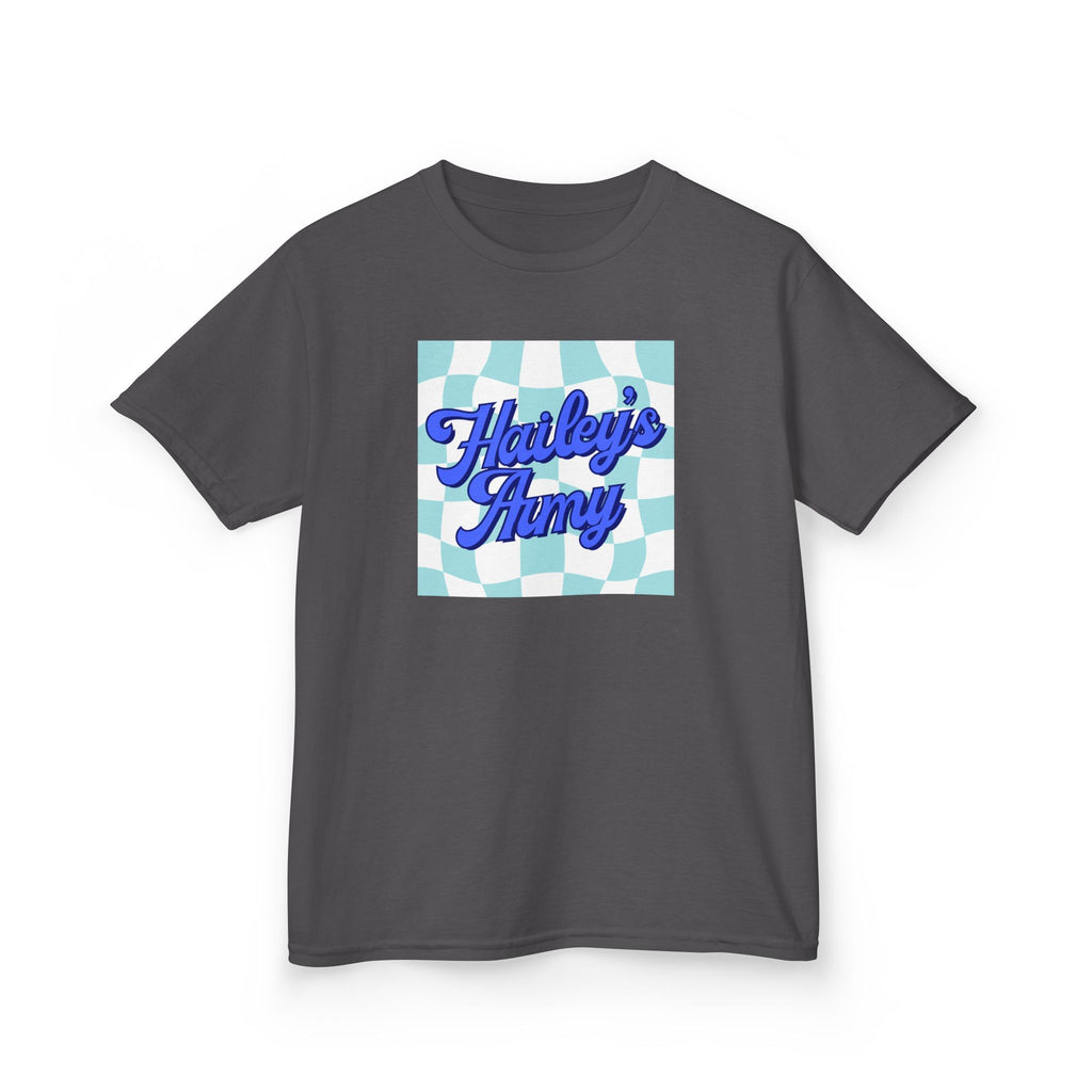 Hailey's Army Blue Retro Checkerboard Tee - YOUTH