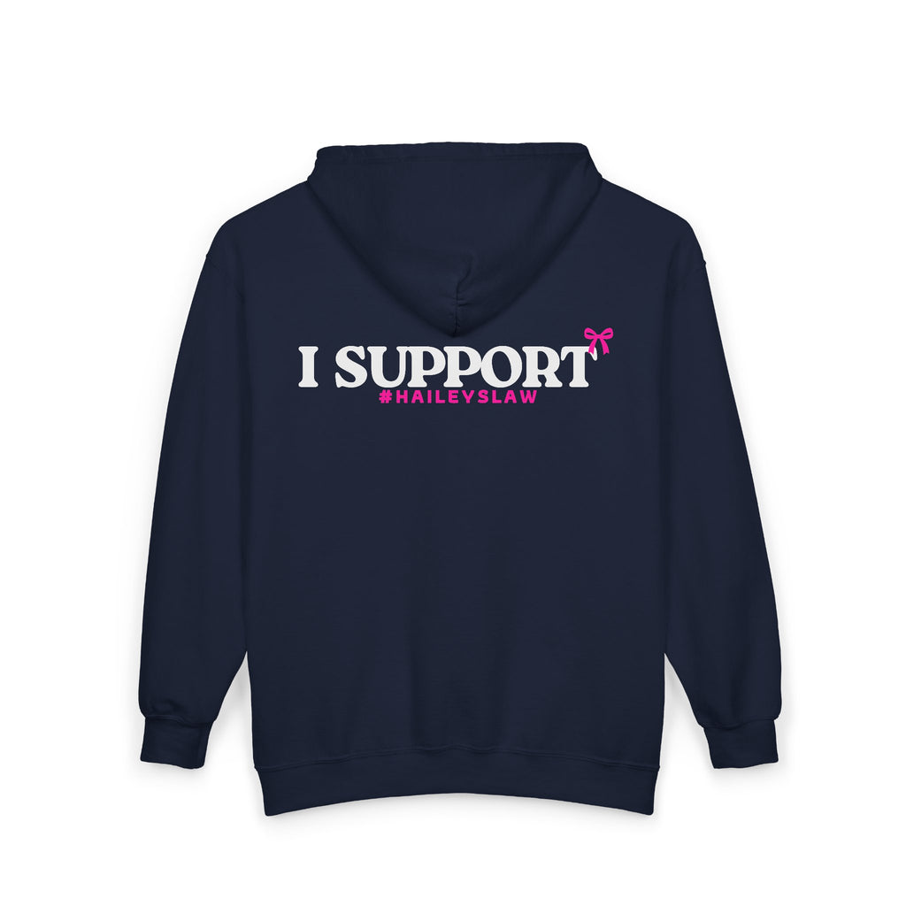 Support Hailey's Law Zip Hoodie