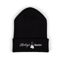 Hailey's Army Dog Tag Embroidered Cuffed Beanie
