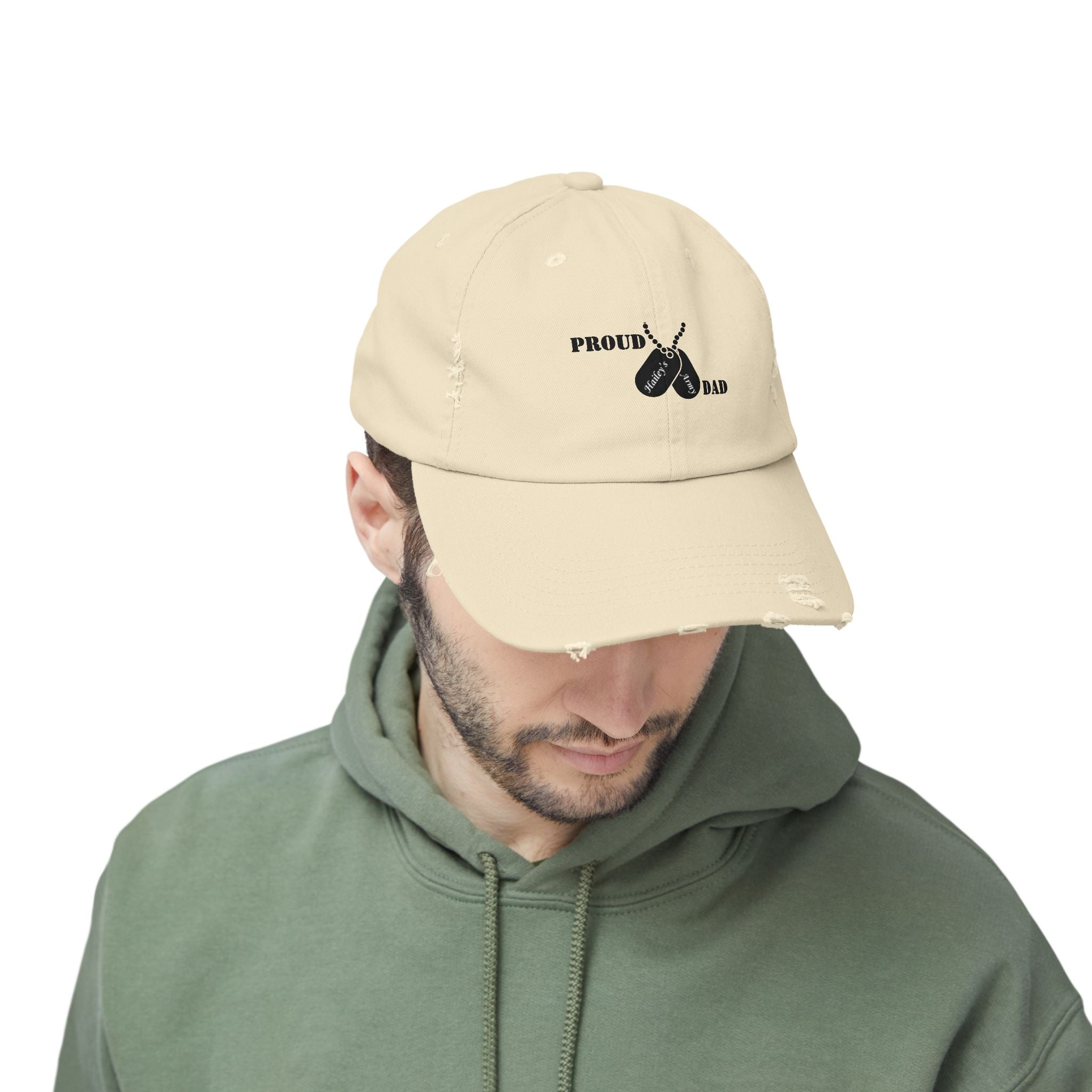 Proud Dad Dog Tag Hat