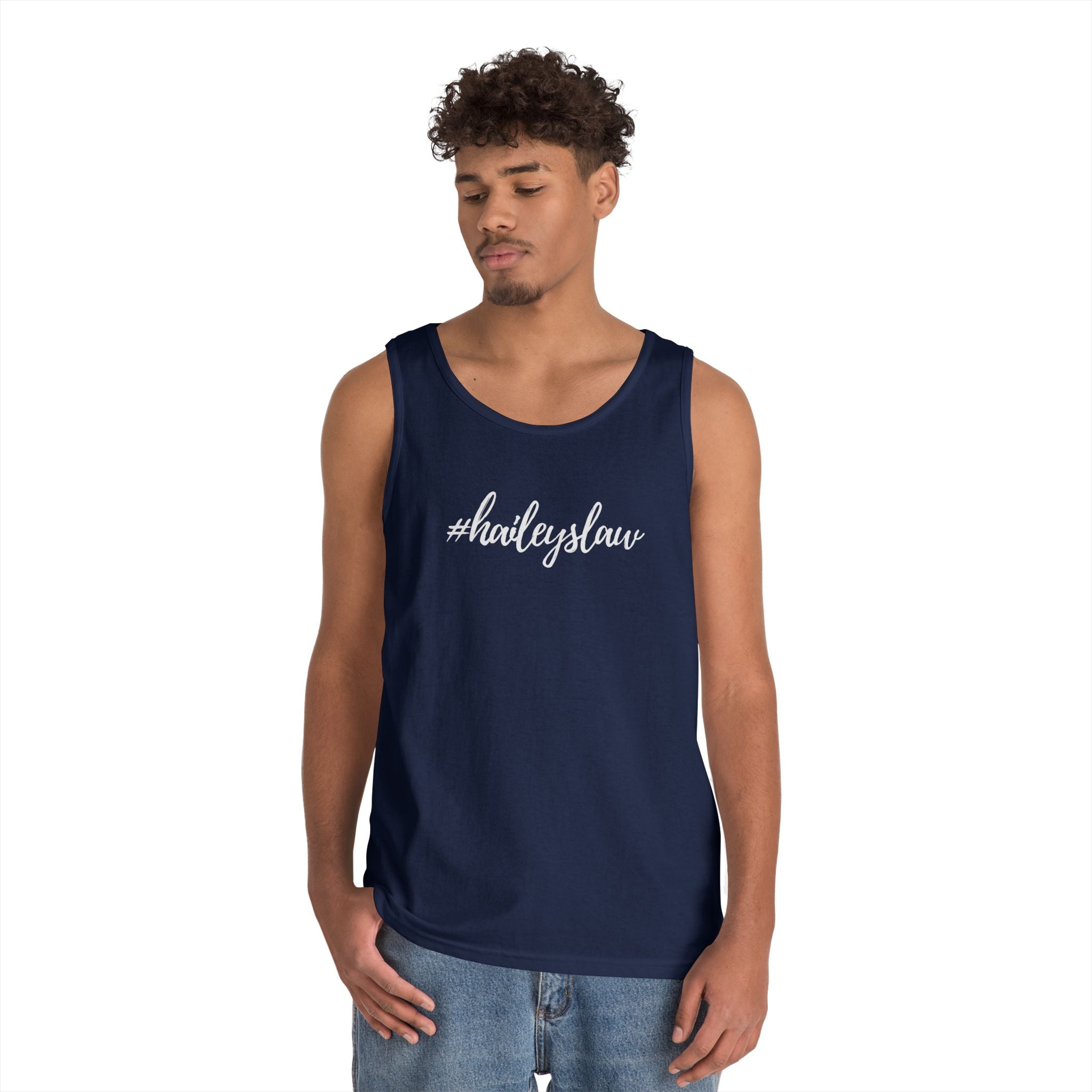 #haileyslaw Hashtag Tank Top