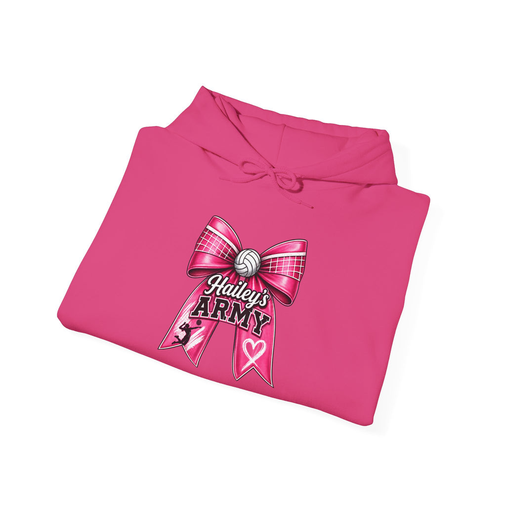 Hailey's Army Volleyball Bow Hoodie