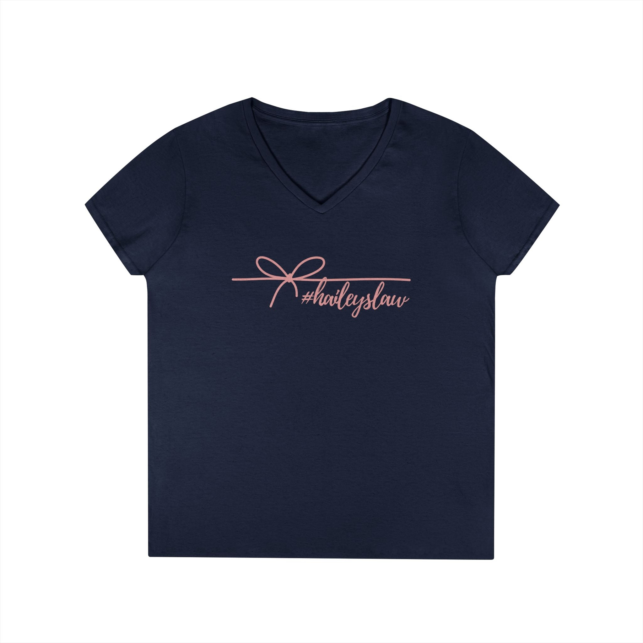 Hailey's Law Signature Script V-Neck Tee