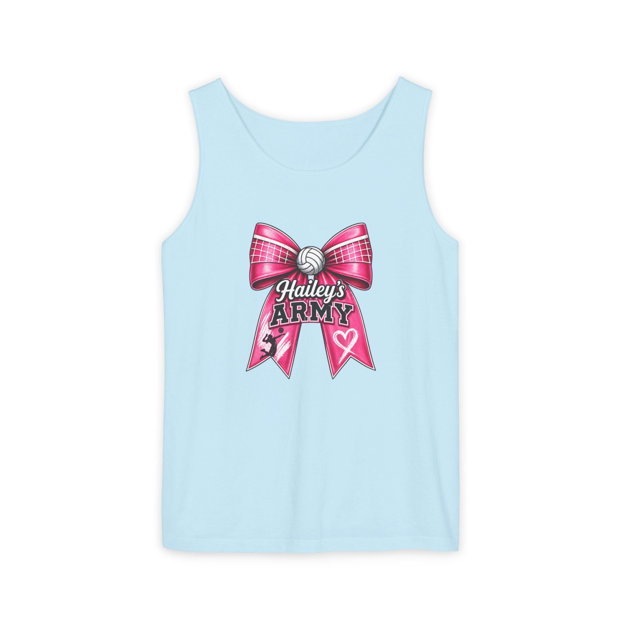 Hailey's Army Volleyball Bow Tank Top