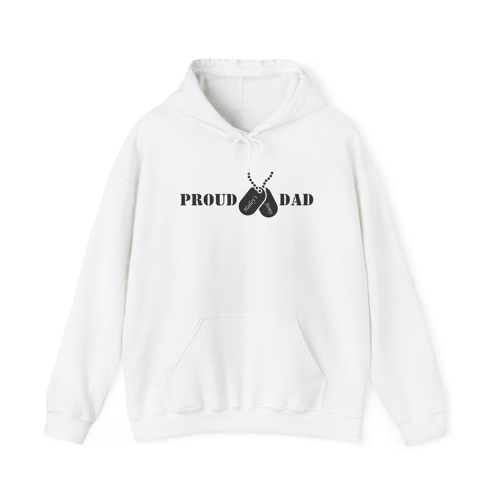 Proud Dad Dog Tag Hoodie