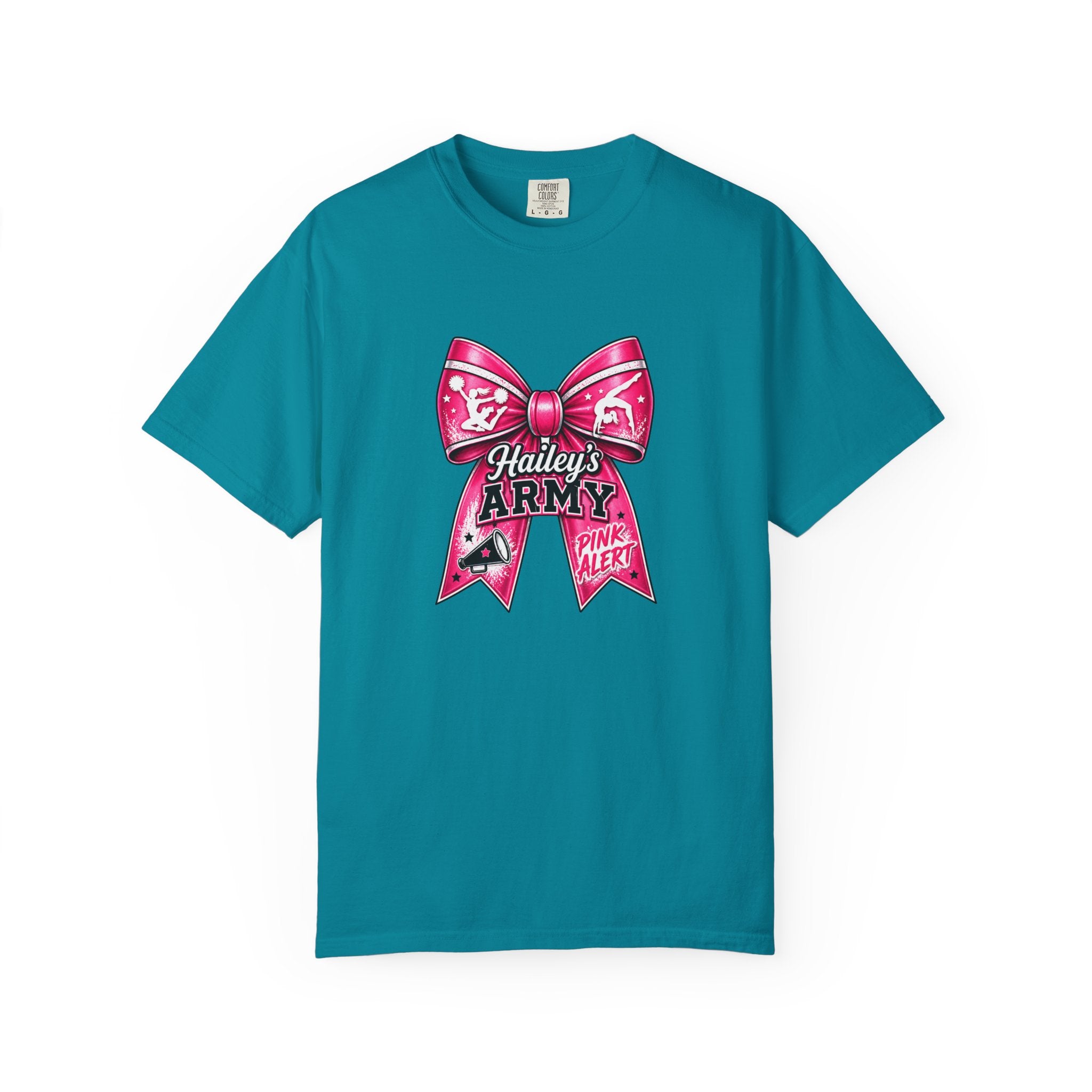 Hailey's Army Gymnastics/Cheer Bow Tee