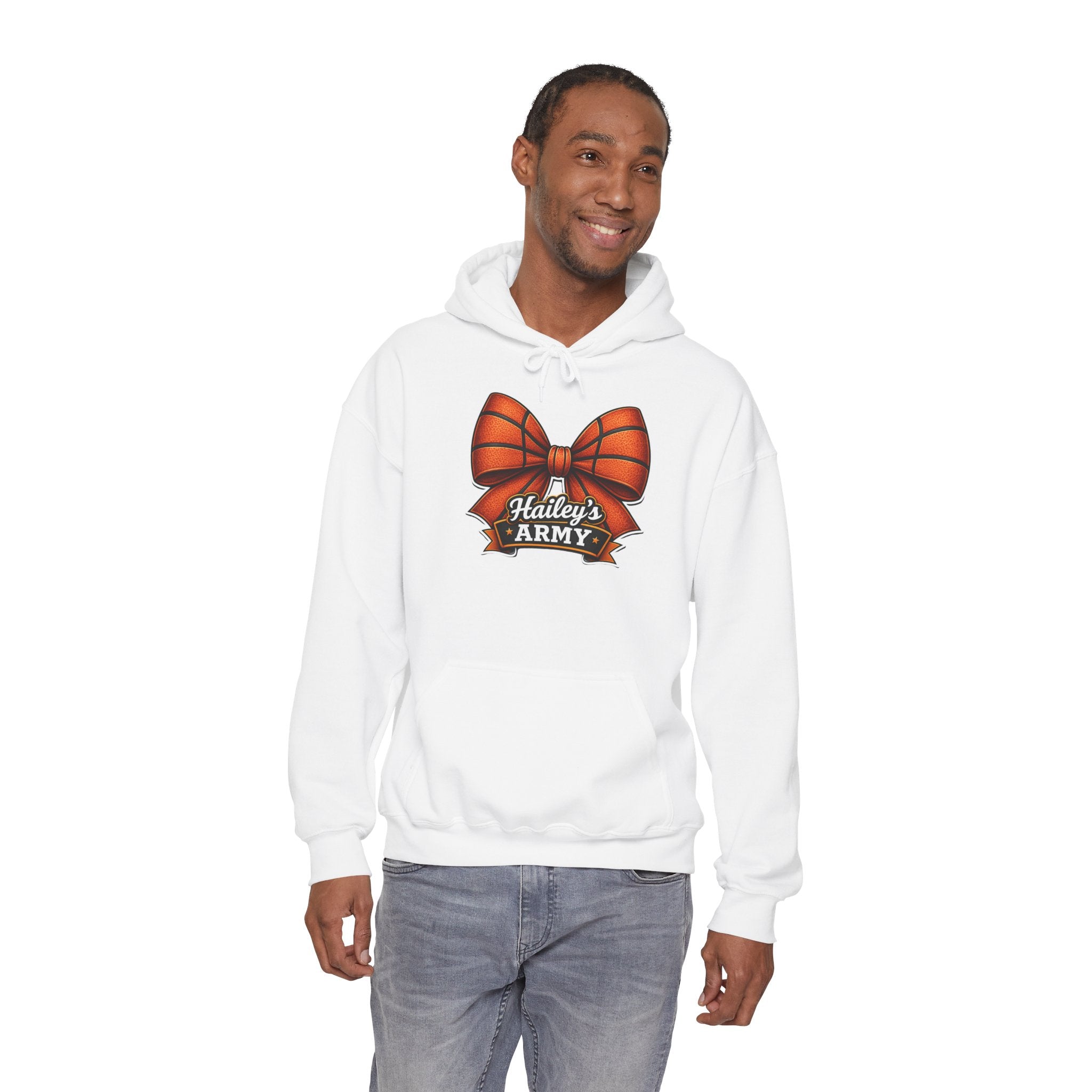 Hailey's Army Basketball Bow Hoodie