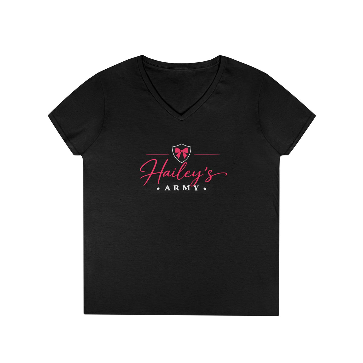 Hailey's Army Logo V-Neck Tee