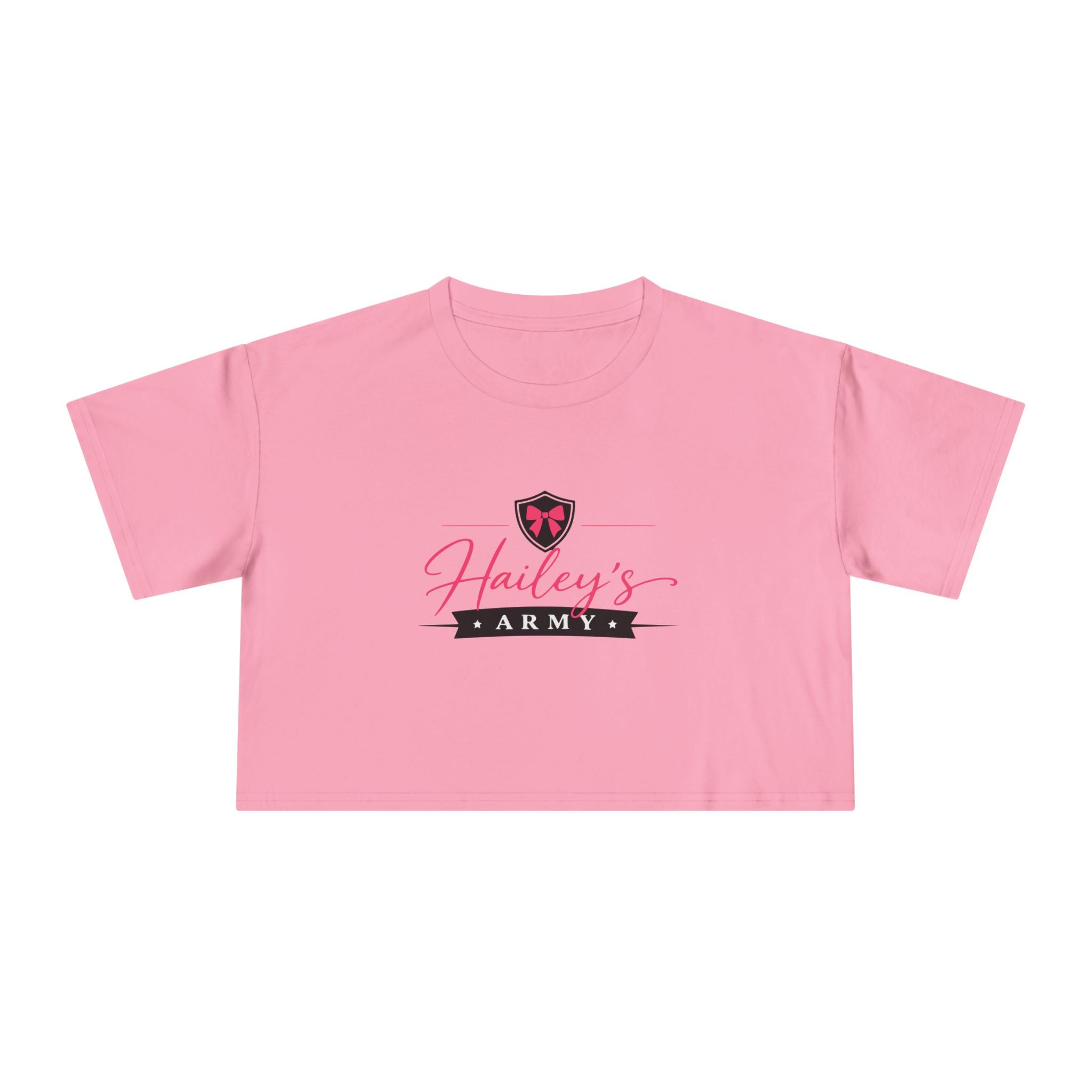 Hailey's Army Logo Crop Top