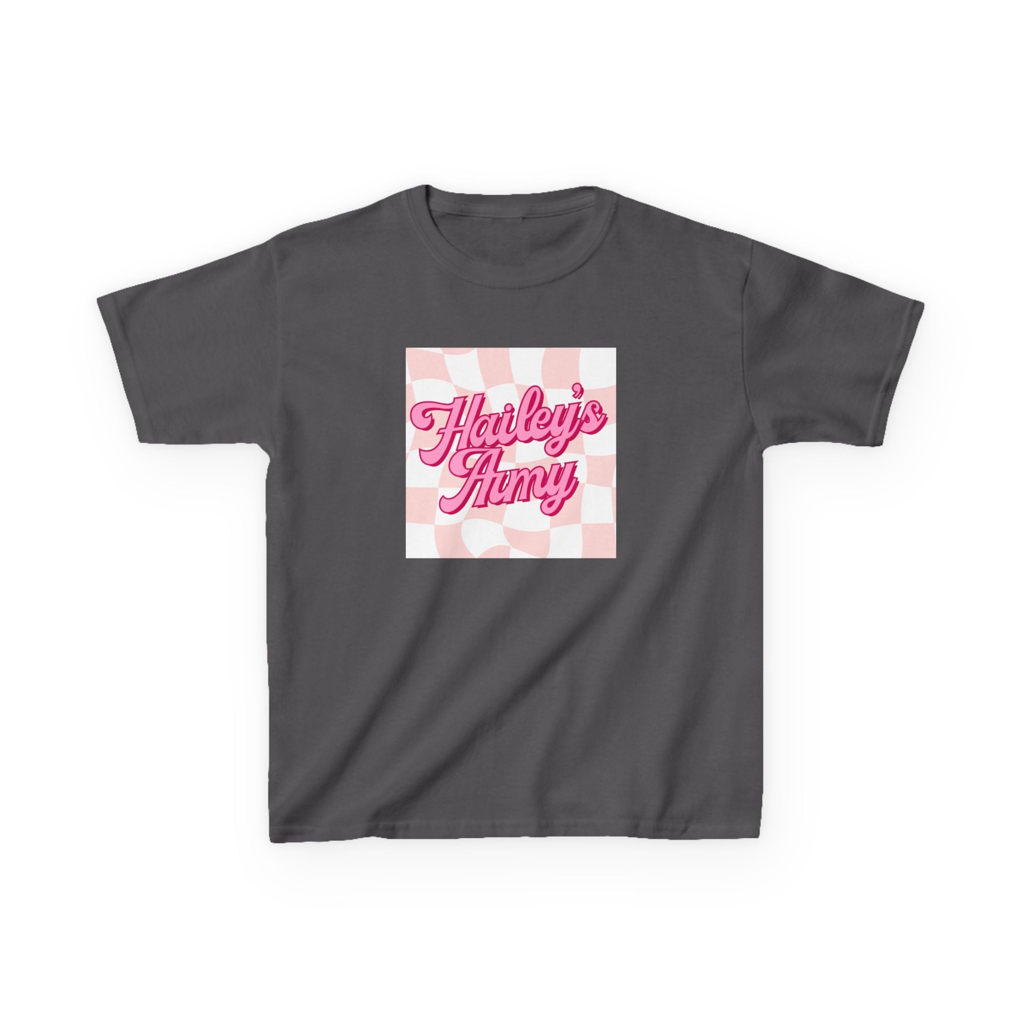 Hailey's Army Pink Retro Checkerboard Tee - YOUTH